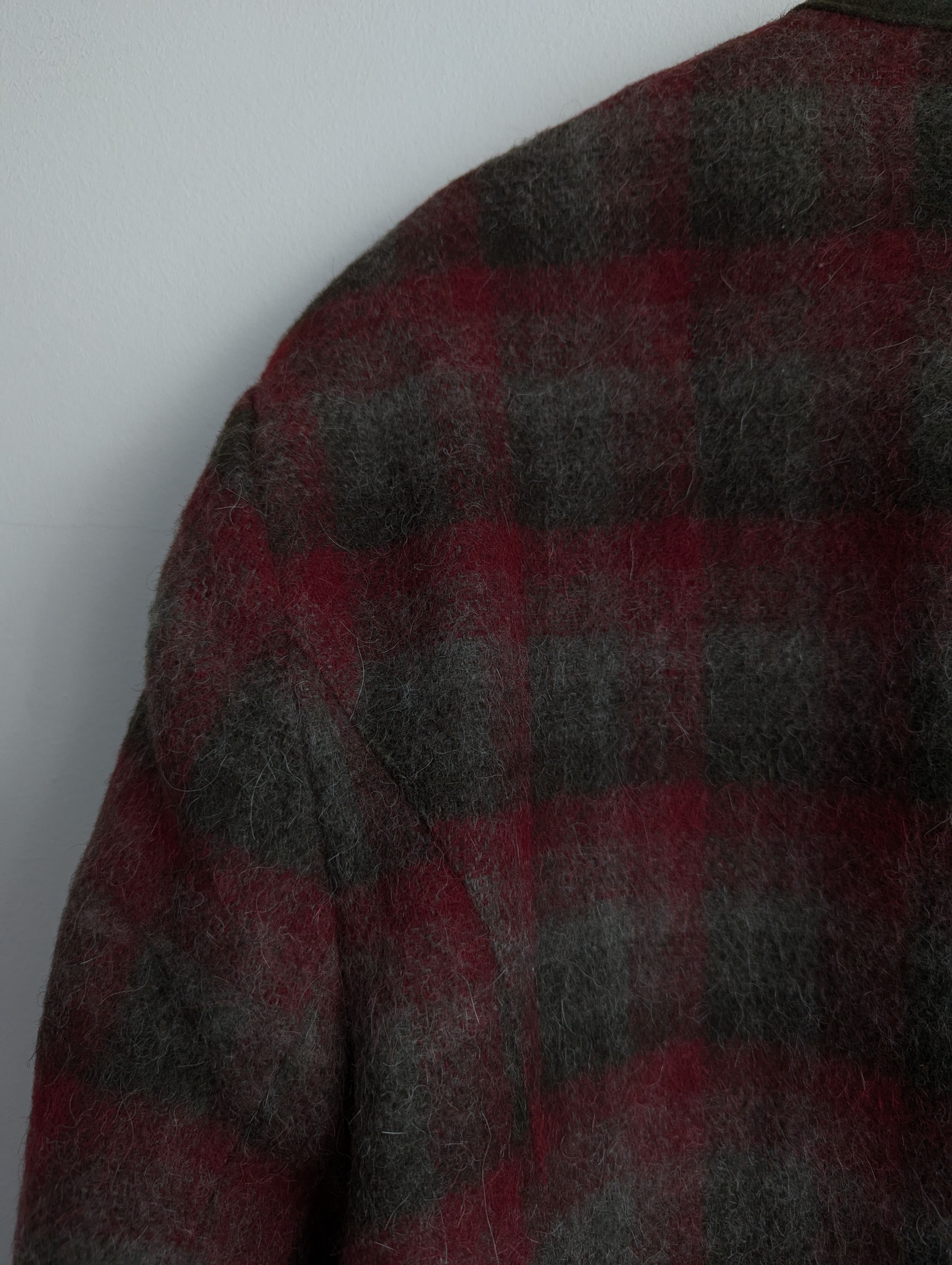Vintage Wenger Austrian Loden Wool Jacket Vintage Tartan Red Green Size L / US 10 / IT 46 - 6 Thumbnail