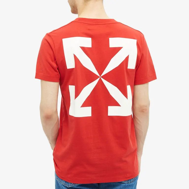 Off-White Red Pascal Skeleton Painting Arrows T-Shirt Size US M / EU 48-50 / 2 - 5 Thumbnail