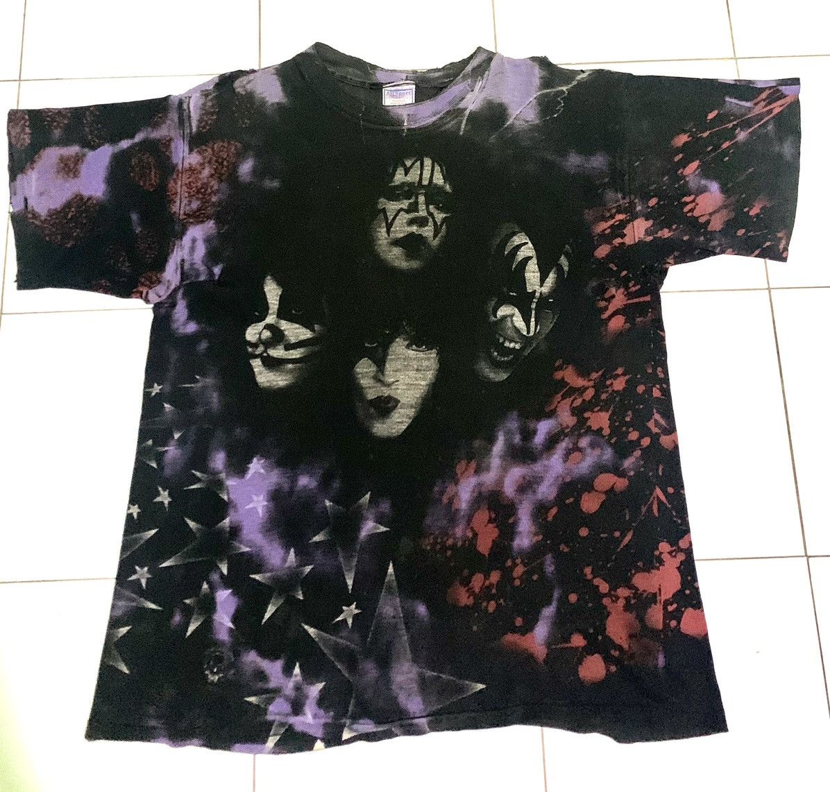 image of Band Tees x Kiss Vintage 90's Kiss All Over Print, Men's (Size XL)