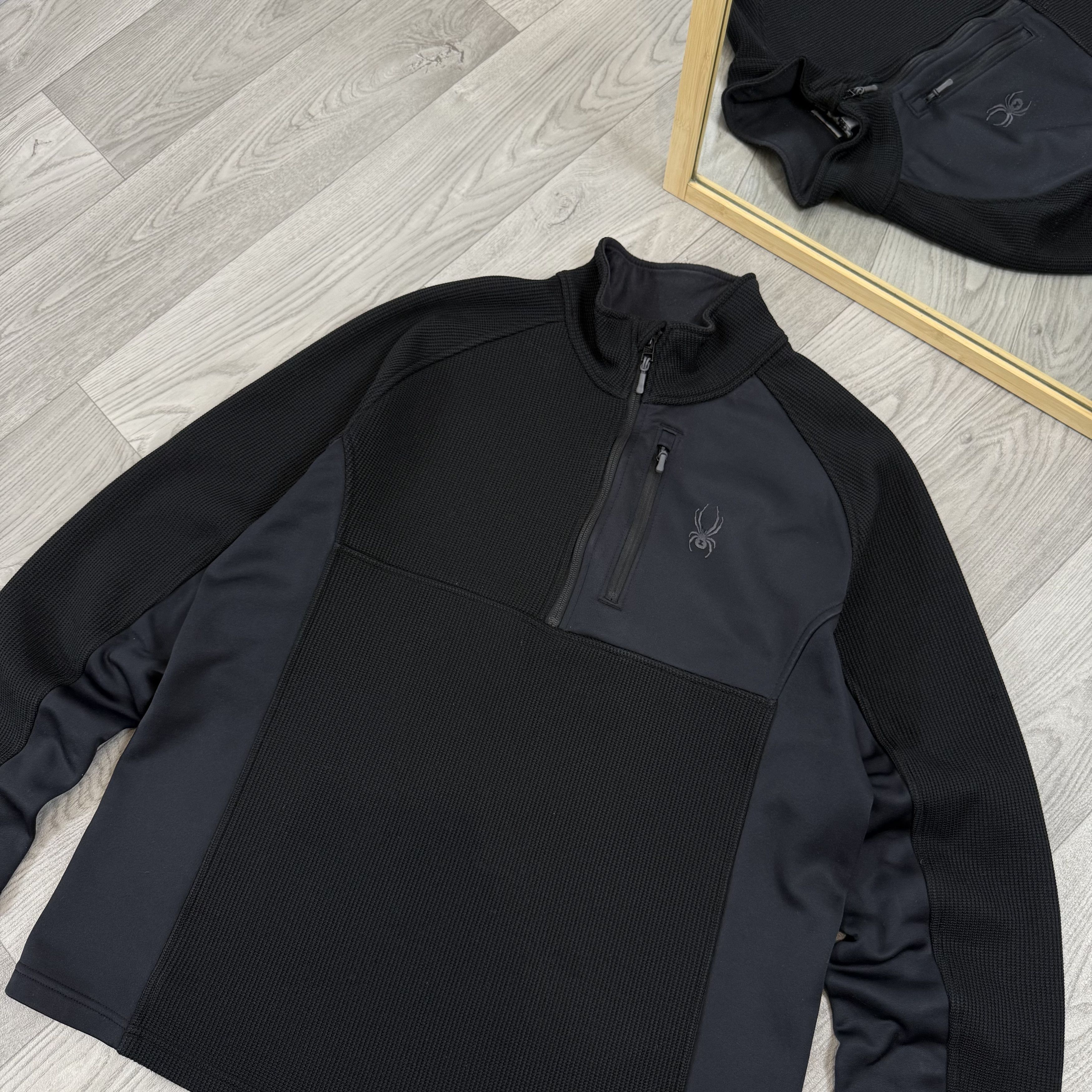 Spyder Vintage Spyder Gorpcore Black Half Zip Sweatshirt Sweater Size US L / EU 52-54 / 3 - 2 Thumbnail
