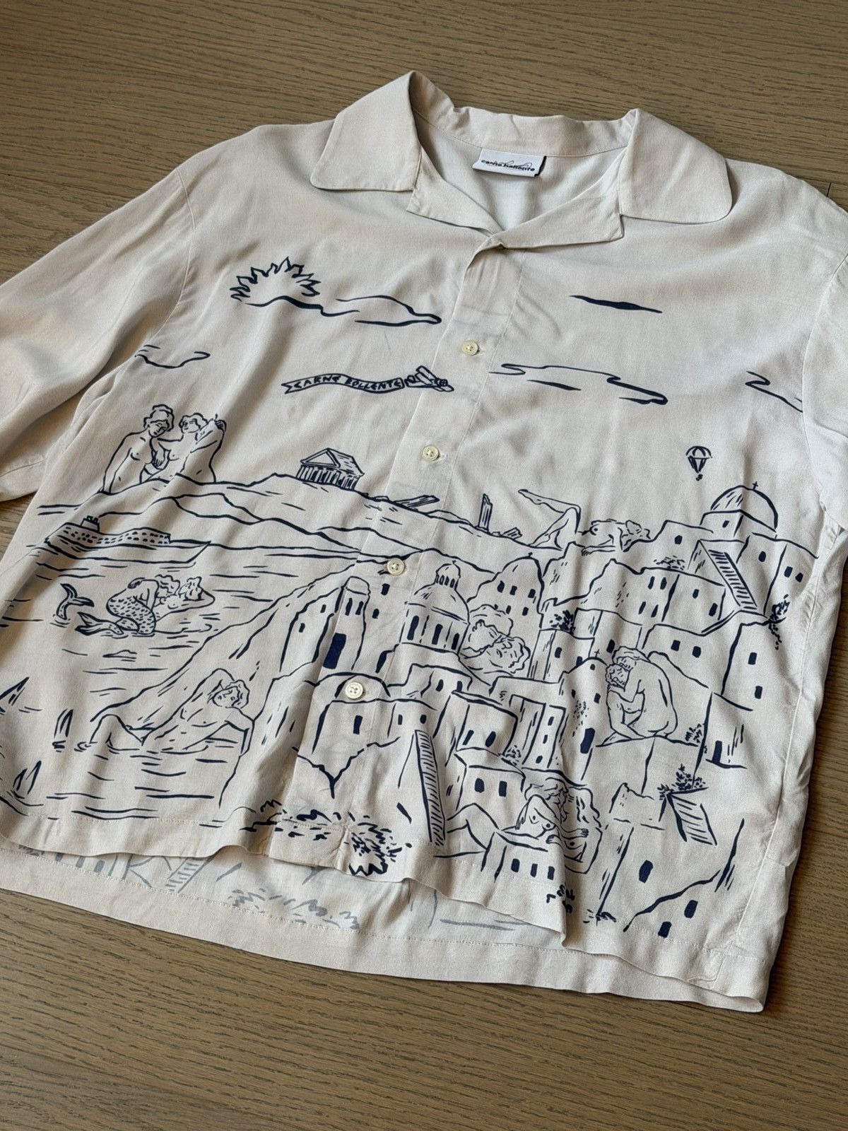 Carne Bollente White Printed Long-Sleeve Shirt Size US M / EU 48-50 / 2 - 2 Thumbnail