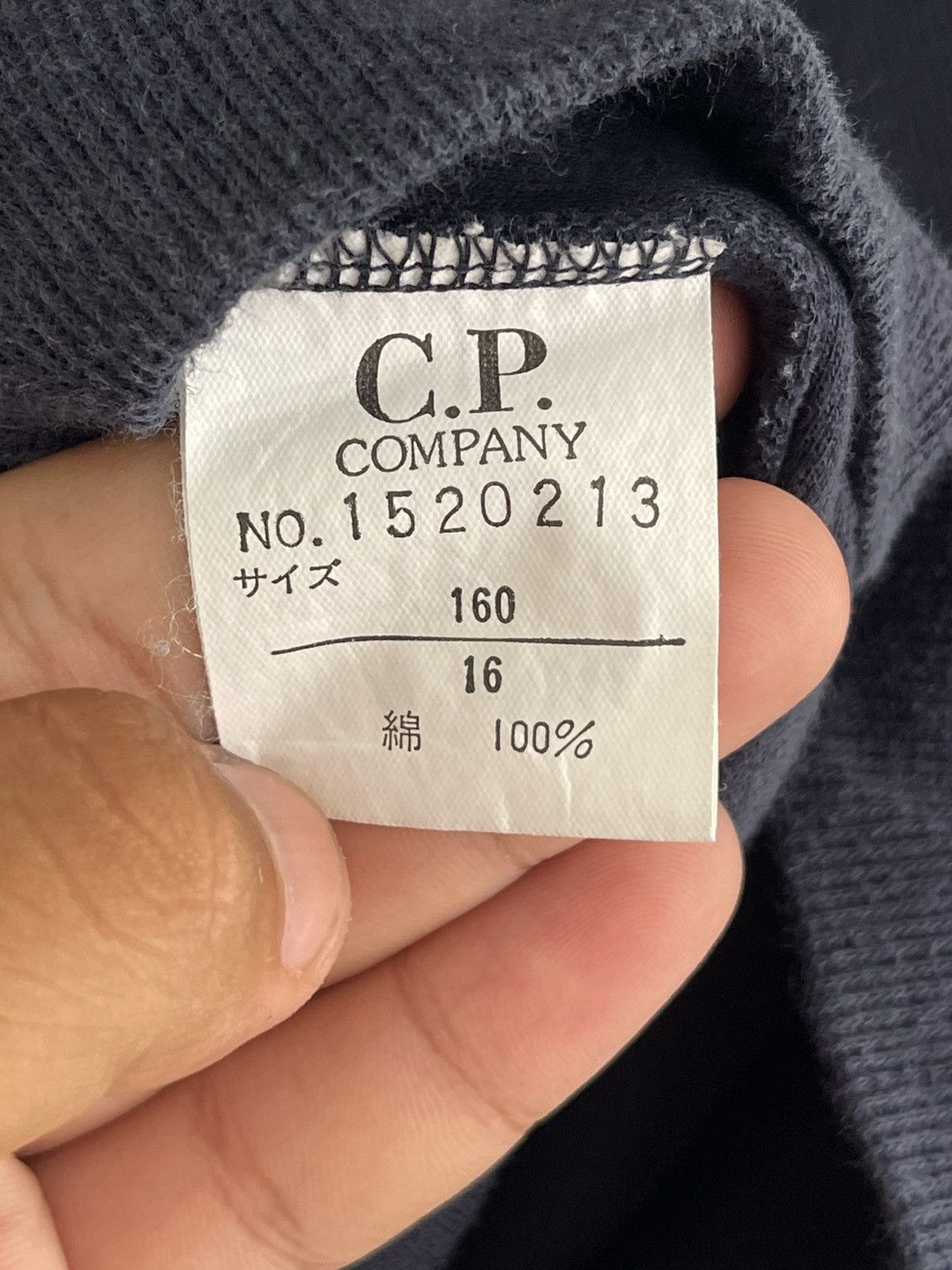 C.P. Company Vintage C.P. Company Half Zipper Logo Badge Navy Made Japan Size US M / EU 48-50 / 2 - 10 Thumbnail