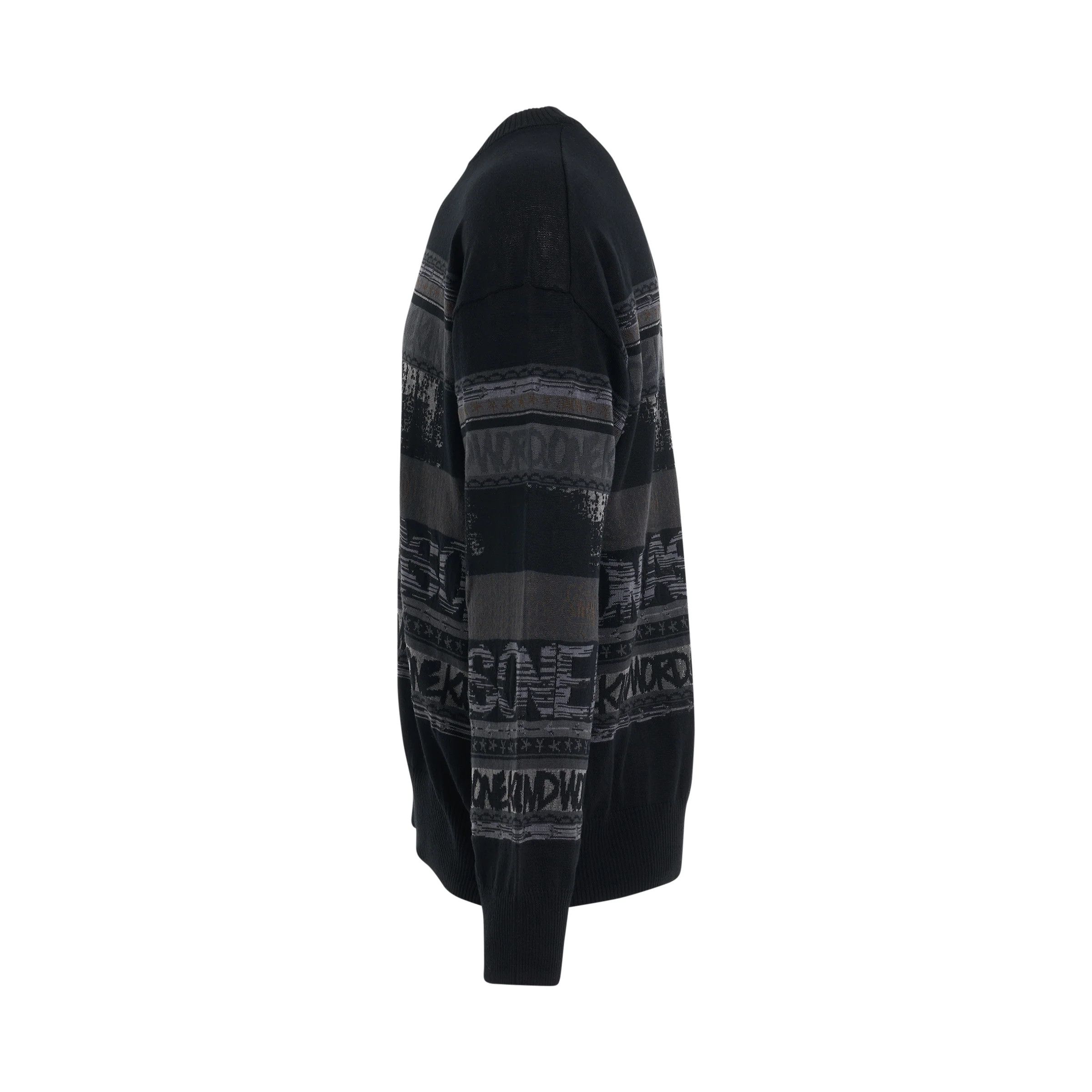 Sacai o1mris0824 Knit Pullover in Black Size US M / EU 48-50 / 2 - 3 Thumbnail