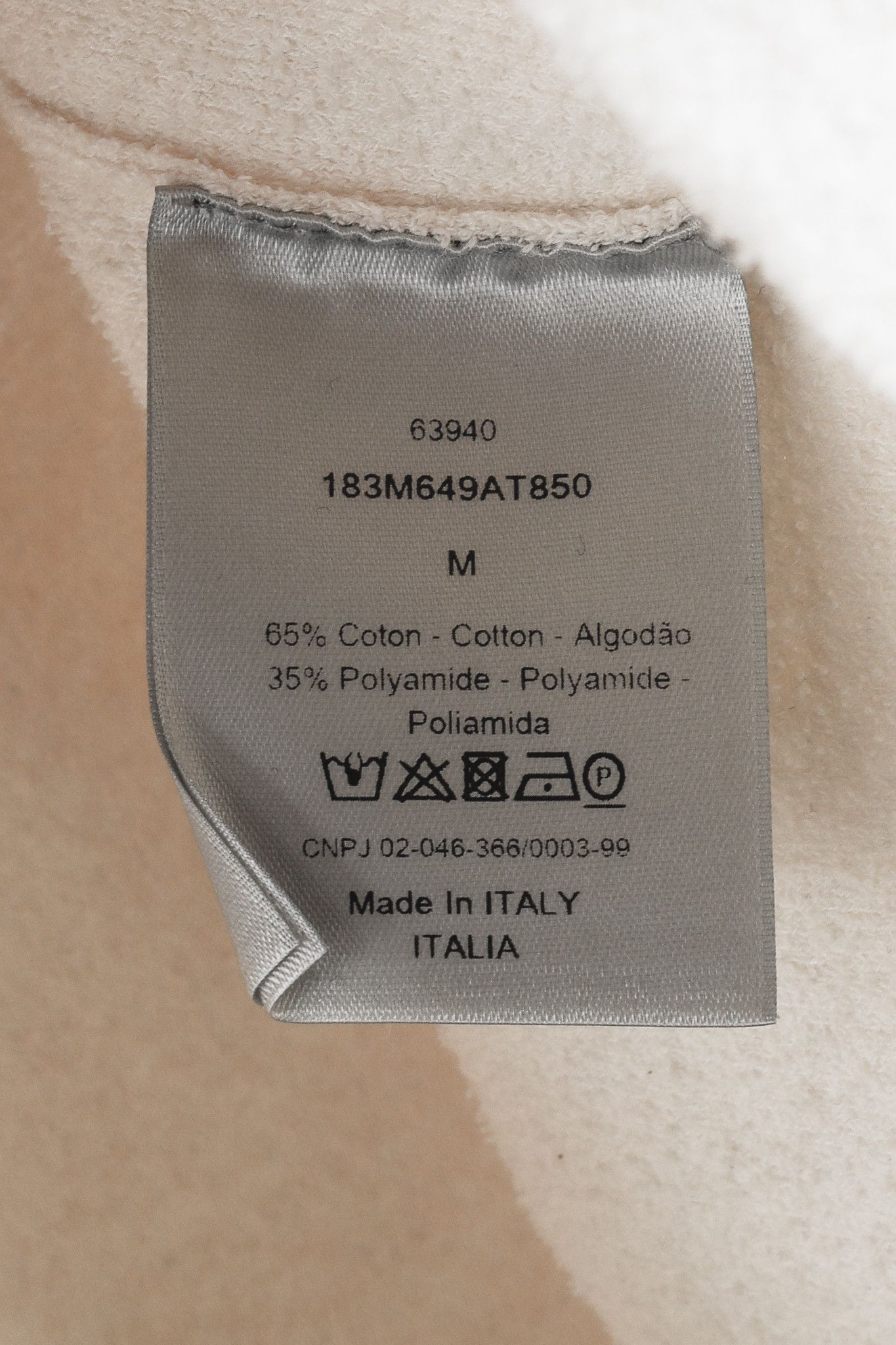 Dior × Stussy Dior x Stussy "Year of the Ox" Ivory Terry Cloth Graphic Tee Size US M / EU 48-50 / 2 - 7 Thumbnail