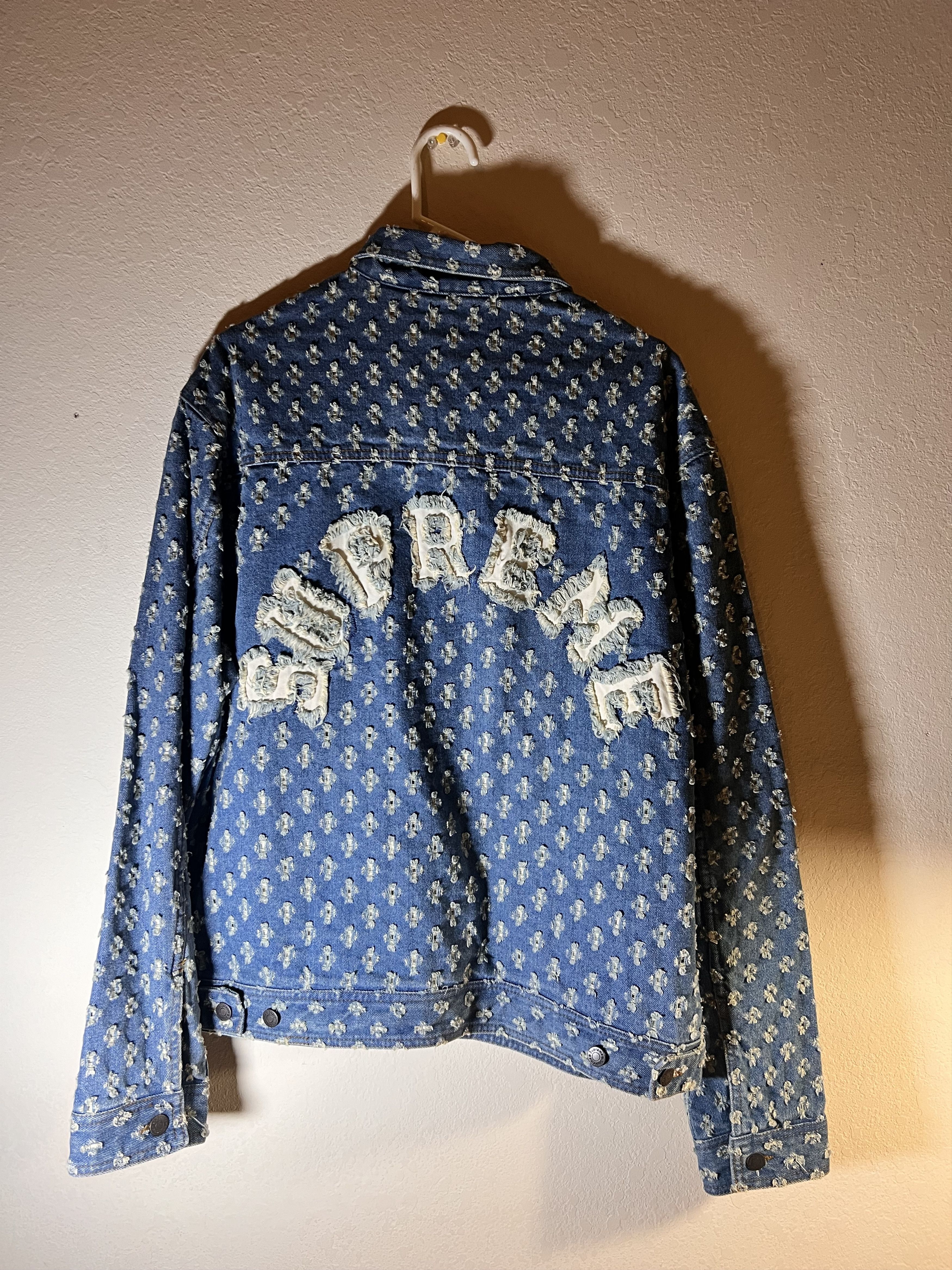 Other Supreme Hole Punch Denim Trucker Jacket Size US XL / EU 56 / 4 - 6 Thumbnail