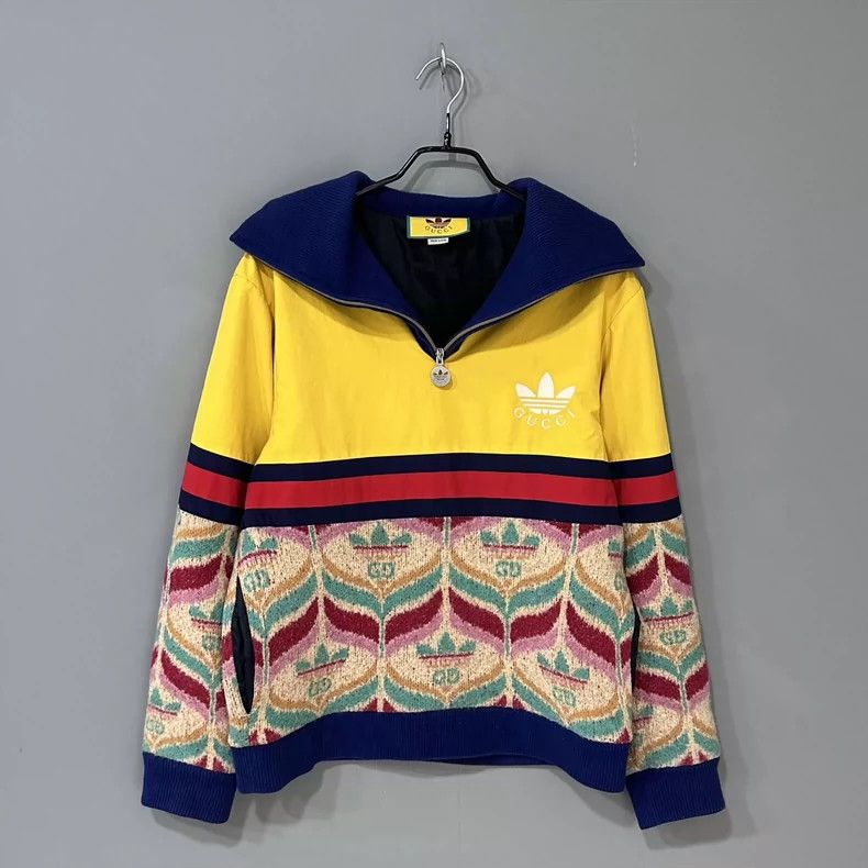 Gucci Gucci Half-zipper stitching sweater 2501-Nextarrow Size US S / EU 44-46 / 1 - 1 Thumbnail