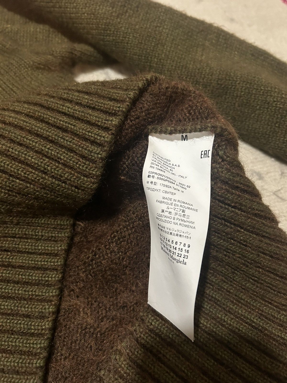 Maison Margiela Maison Margiela Khaki Wool Blend Sweater Size US M / EU 48-50 / 2 - 3 Thumbnail