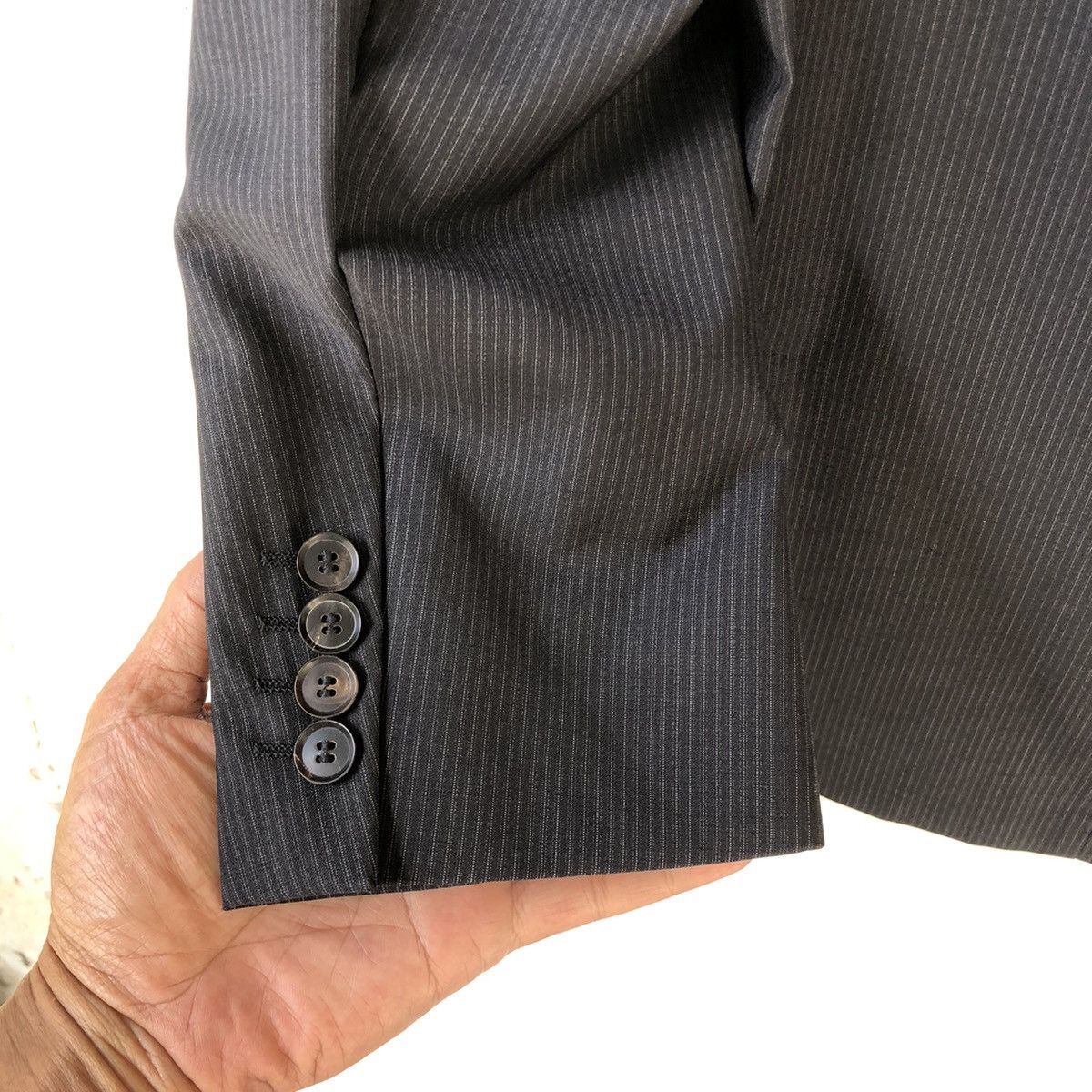 Hugo Boss BOSS HUGO BOSS “ Scorsese/Movie-H” Black Pinstripe Blazer Size 42R - 6 Thumbnail