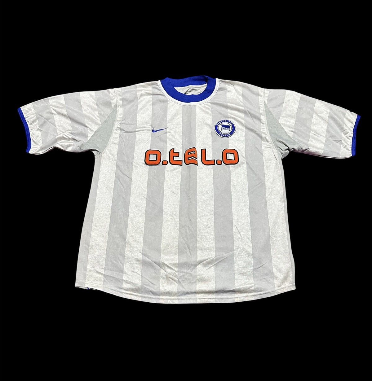 Vintage Vtg 00-01 heartha berlin away footbal jersey Size US L / EU 52-54 / 3 - 1 Thumbnail