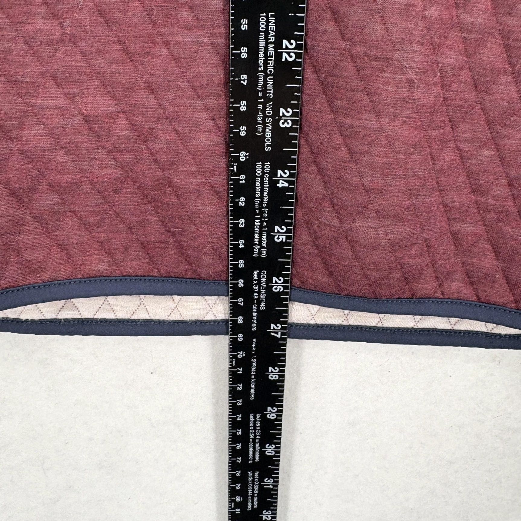 Marine Layer Marine Layer Sweatshirt Mens M Red Quilted Snap Mock Neck Pullover - Geometric Knit Mock Neck Pullover Size US M / EU 48-50 / 2 - 6 Thumbnail