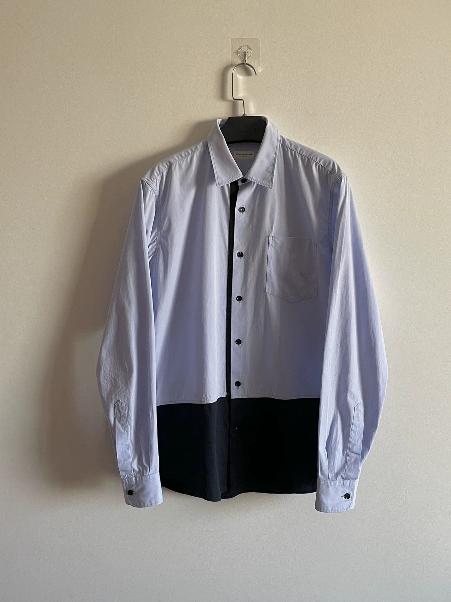 Dries Van Noten Dries Van Noten Color Block Long Sleeve Shirt Size US L / EU 52-54 / 3 - 1 Thumbnail