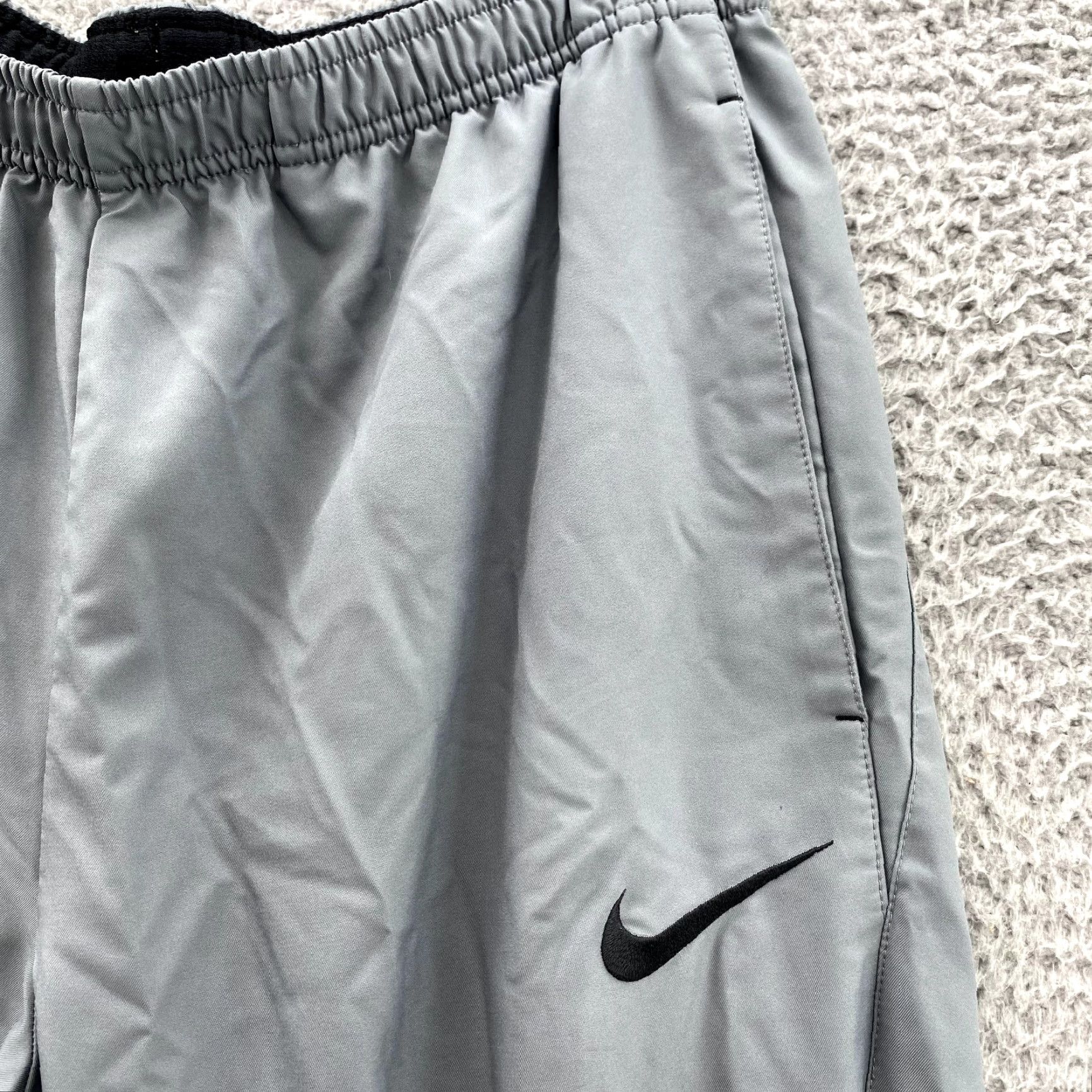 Nike Nike Track Pants Mens Large Gray Tech Drawstring Ankle Athleisure Running Sports Size US 33 - 2 Thumbnail