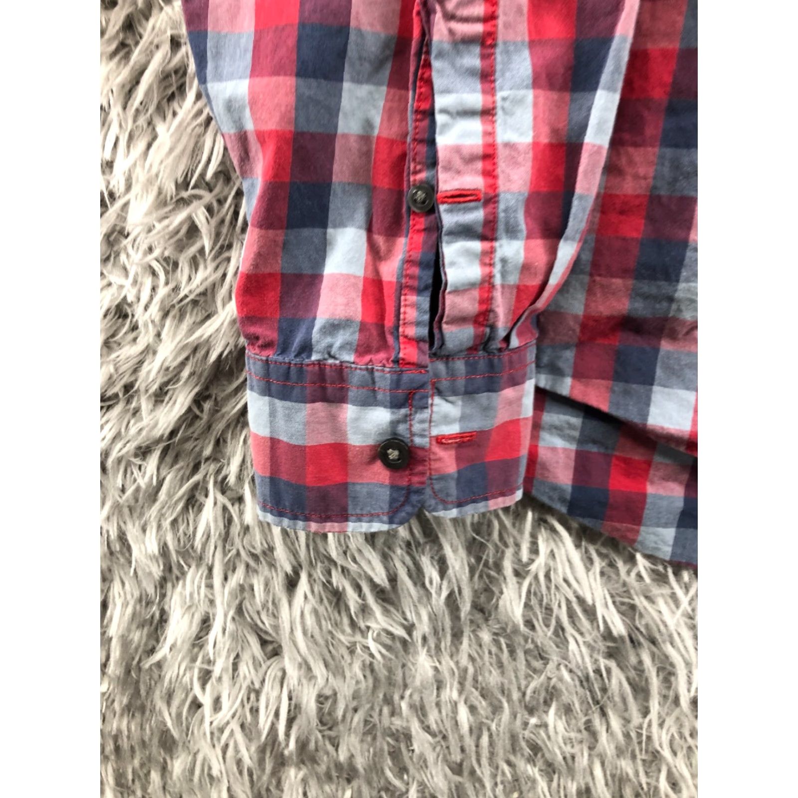 Vintage Jack Spade Shirt Mens Size L Red Plaid Long Sleeve Button-Down Collar Size US L / EU 52-54 / 3 - 2 Thumbnail