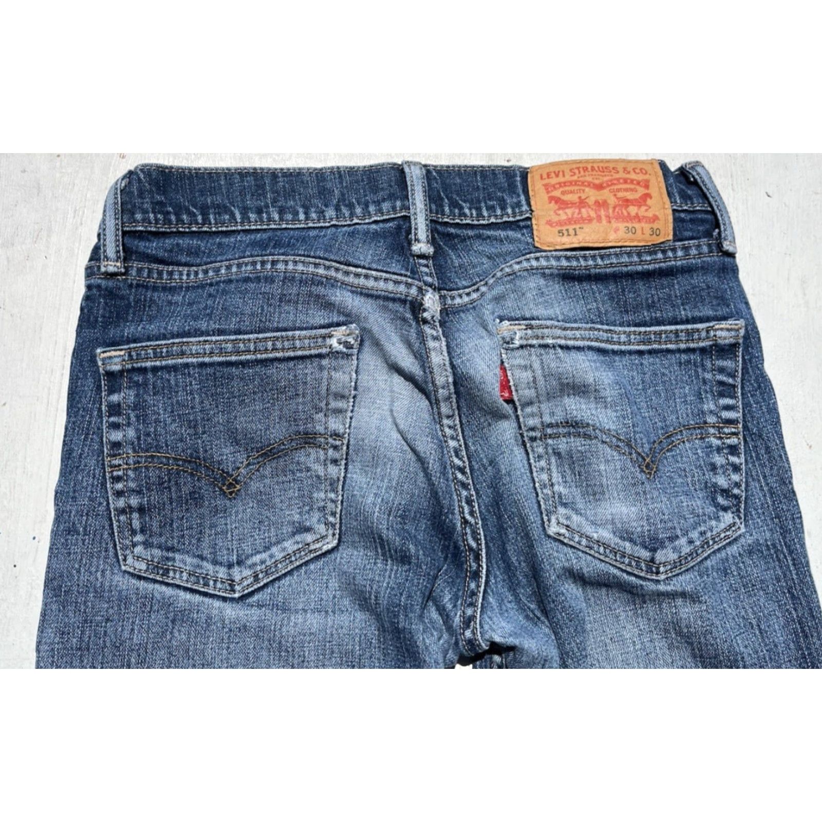 Levi's Levi's Jeans Slim 511 Blue 30x30 Men’s Denim Sl ick Distressed Knee Vintage No? Size US 30 / EU 46 - 3 Thumbnail