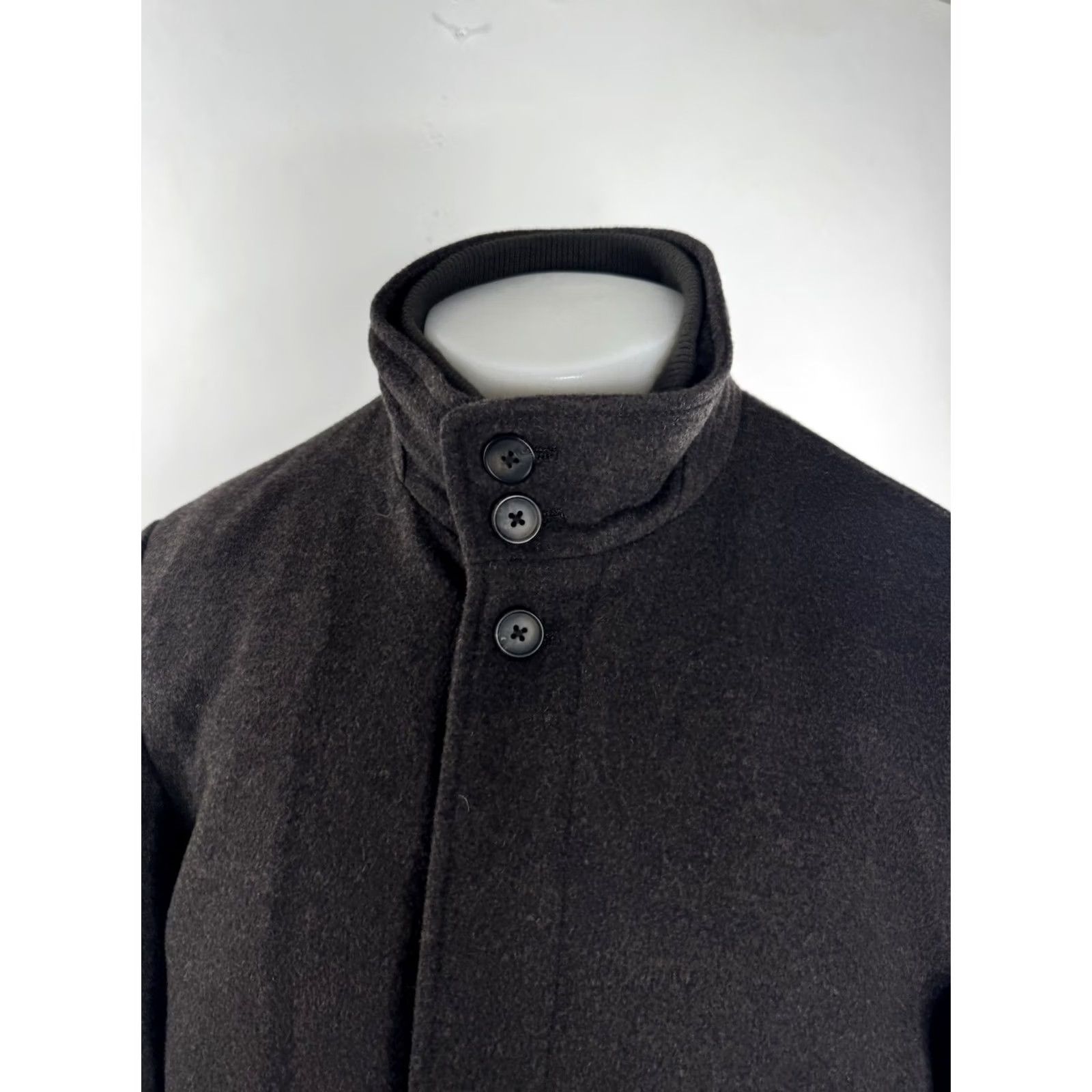Nordstrom John Nordstrom Wool Built in Bib Liner L Overcoat Trenchcoat Jacket - EXC Men Wool Blend Brown Overcoat L Mens Size US L / EU 52-54 / 3 - 2 Thumbnail