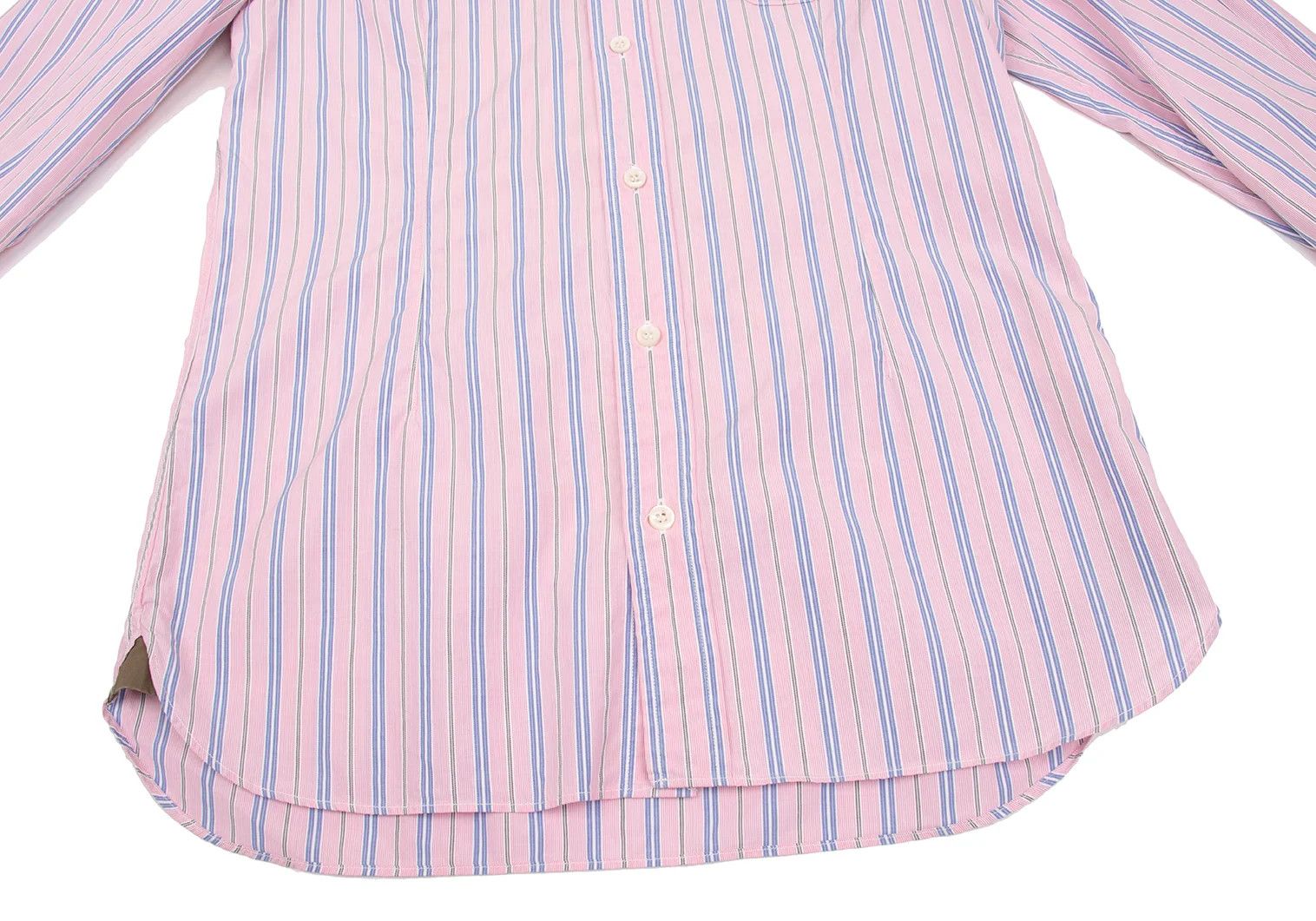 Junya Watanabe Camouflage Yoke Stripe Shirt in Pink Sax Size US S / EU 44-46 / 1 - 11 Thumbnail
