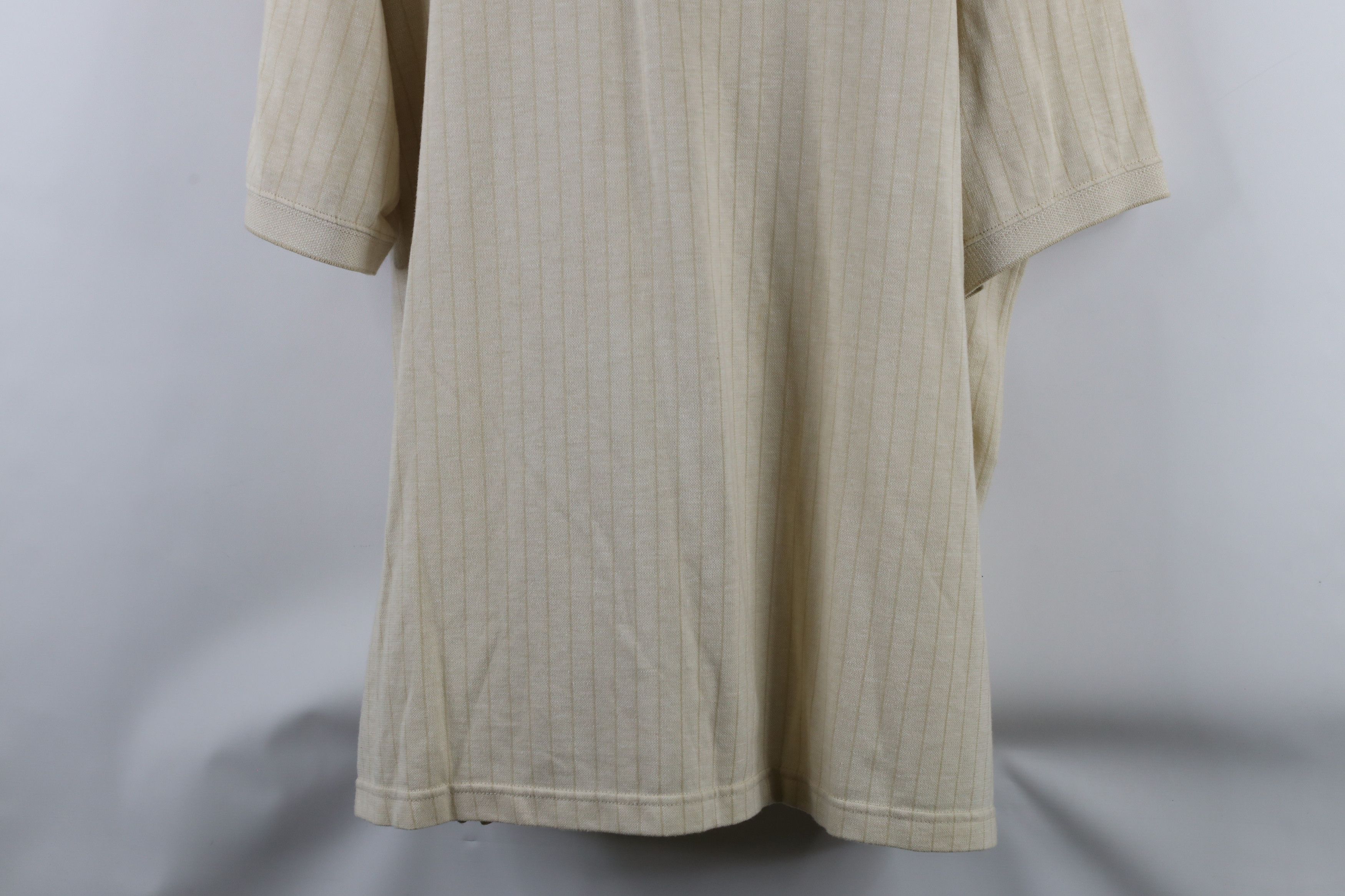 Vintage Vintage 90s Streetwear Knit Collared Golf Polo Shirt Beige Size US XXL / EU 58 / 5 - 3 Thumbnail