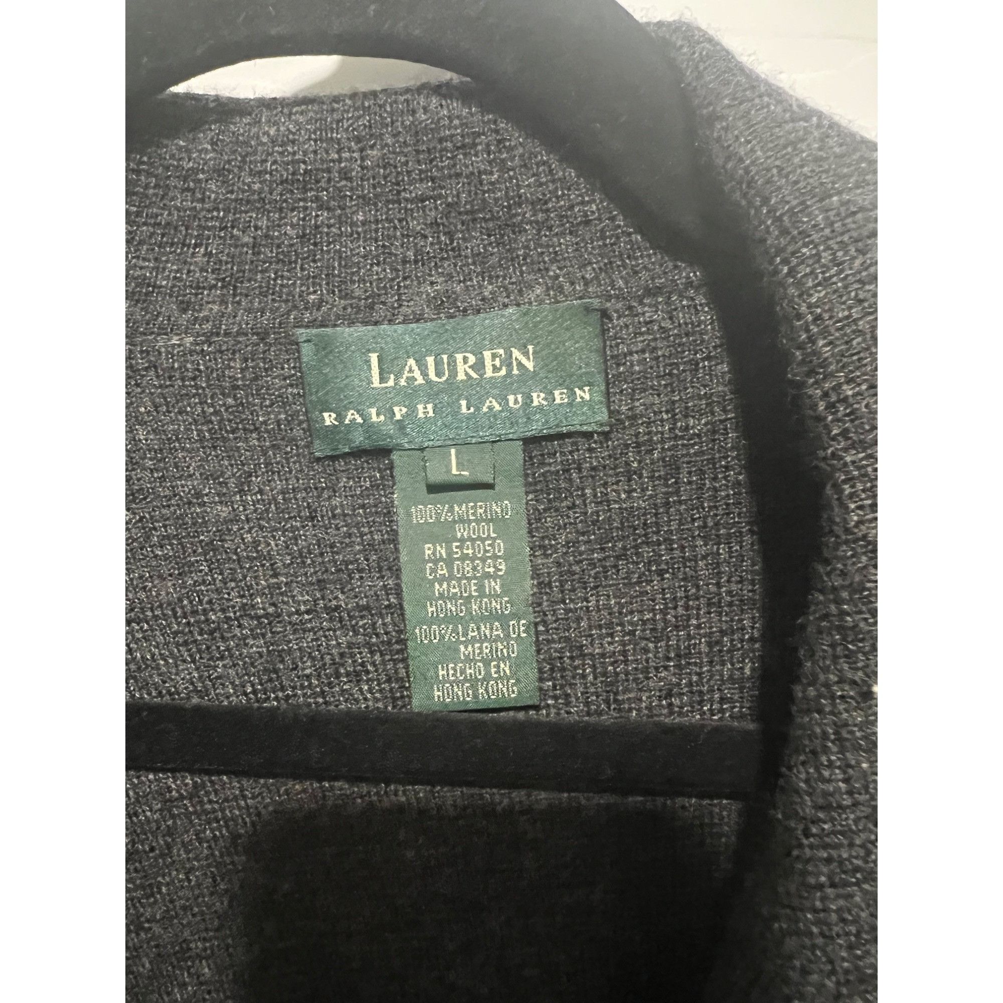 Lauren Ralph Lauren Ralph Lauren Black Merino Wool Double Breasted Crest Crown L Size L / US 10 / IT 46 - 2 Thumbnail