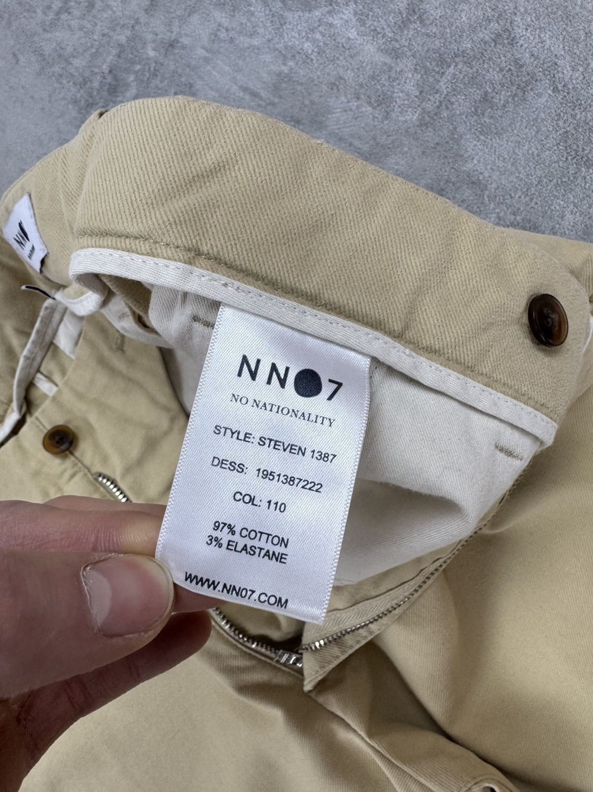 NN07 NN07 Chino Beige Pants Cropped Slim Fit Mens Size 31x29 Size US 31 - 4 Thumbnail