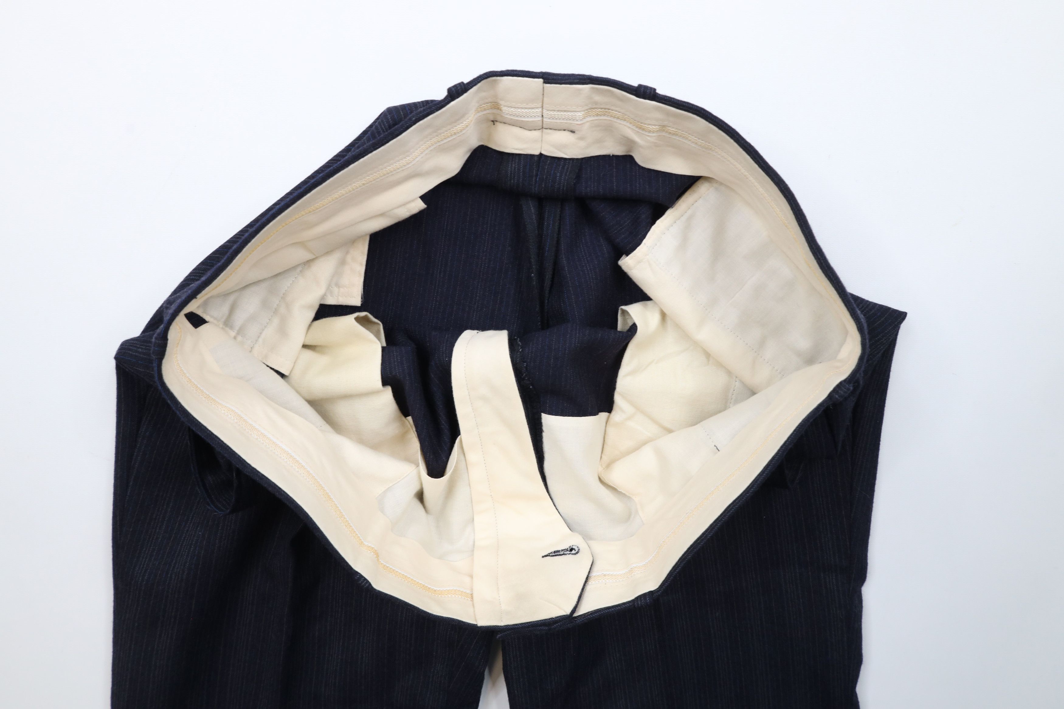 Vintage Vintage 70s Streetwear Wool Striped Bell Bottoms Chino Pants Size US 40 / EU 56 - 7 Thumbnail