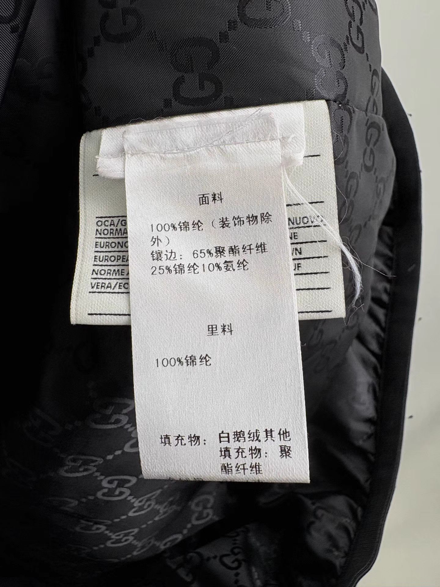 Gucci GUCCI Black Full GG Logo Lined Goose Down Vest Size US S / EU 44-46 / 1 - 5 Thumbnail