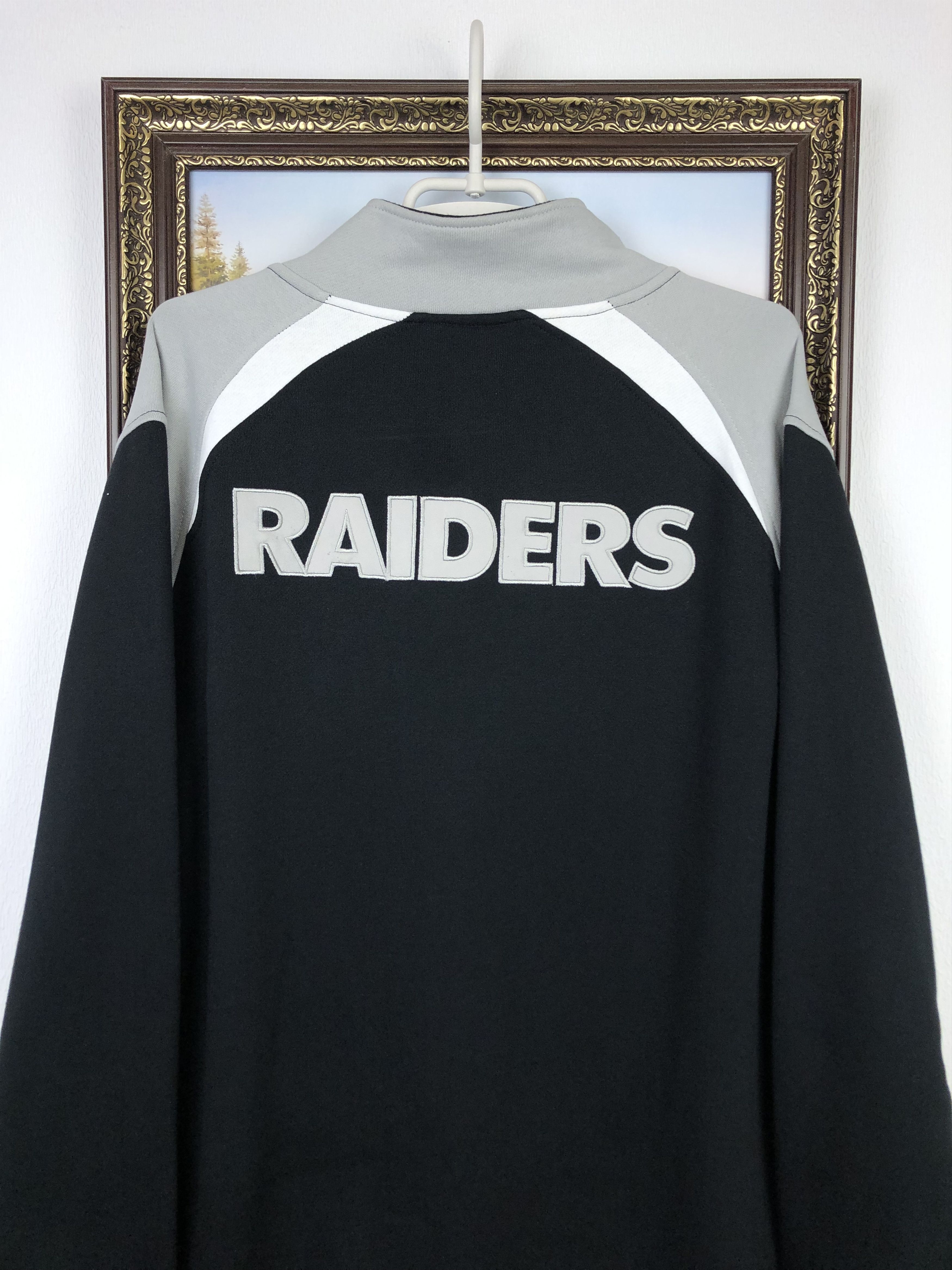 NFL Los Vegas Raiders NFL Sport Jacket Track Top Rare Black Size US XL / EU 56 / 4 - 6 Thumbnail