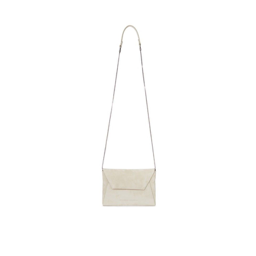 Brunello Cucinelli BRUNELLO CUCINELLI Ivory Clutch With Strap New & Authentic Size ONE SIZE - 4 Thumbnail
