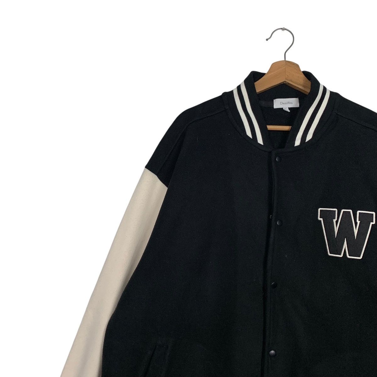 Japanese Brand DENIFITS Classic Style Varsity Jacket #2697-C121 Size US XXL / EU 58 / 5 - 6 Thumbnail