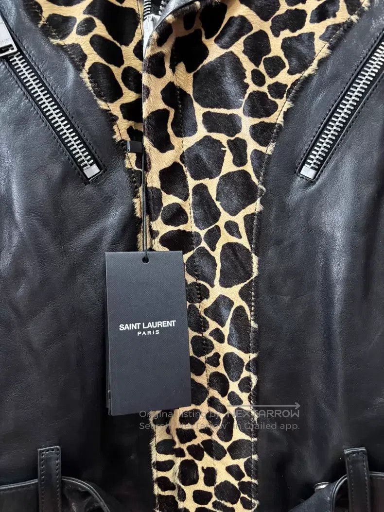Saint Laurent Paris Saint Laurent Paris Leopard Print Leather Jacket i Size US M / EU 48-50 / 2 - 5 Thumbnail