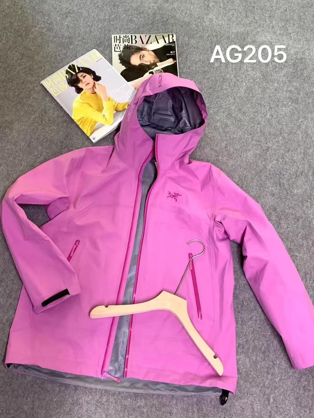 ARC'TERYX logo solid hooded jacket L AG205
