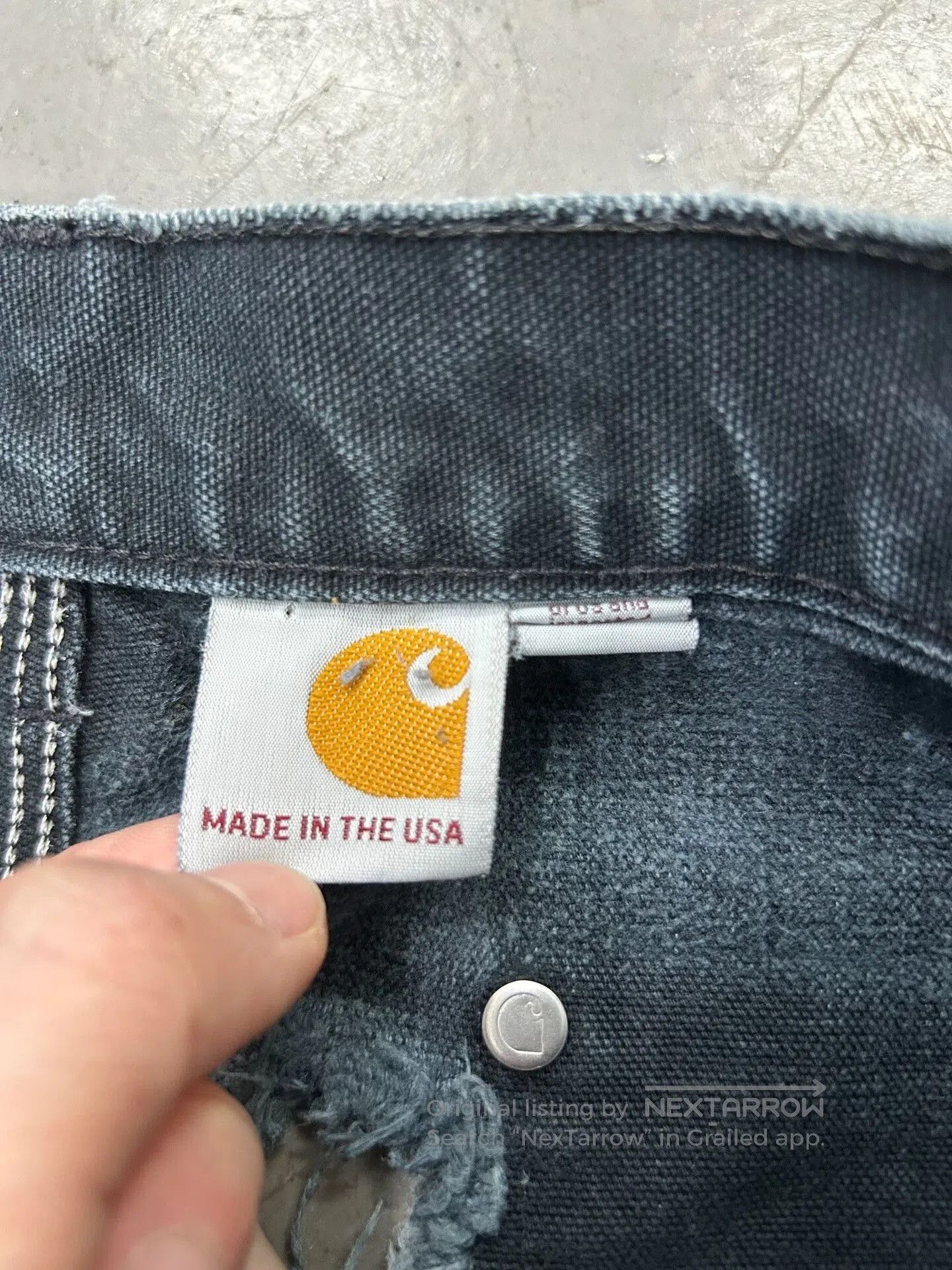 Vintage Vintage Carhartt B01 Black Faded. Size US 28 / EU 44 - 4 Thumbnail