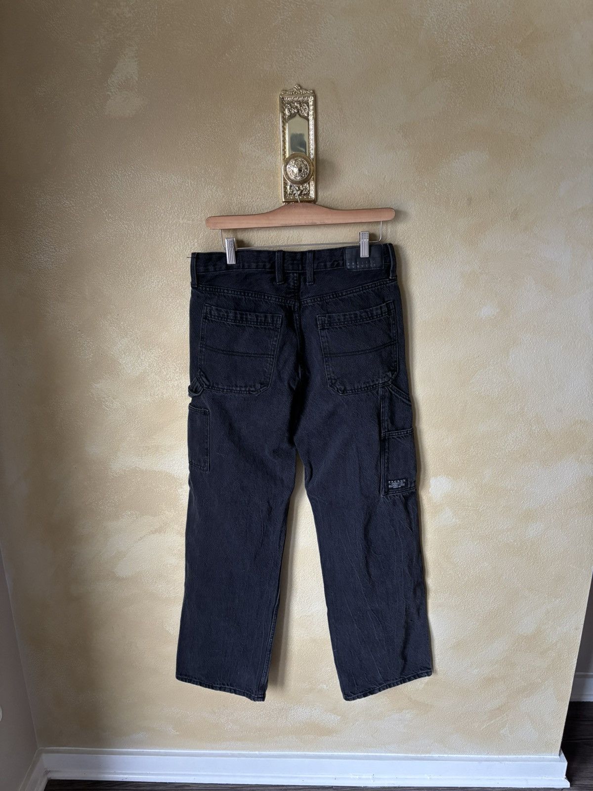 Pacsun Pacsun Dylan Baggy Jeans Carpenter Contrast Stitch Black Size US 30 / EU 46 - 2 Thumbnail
