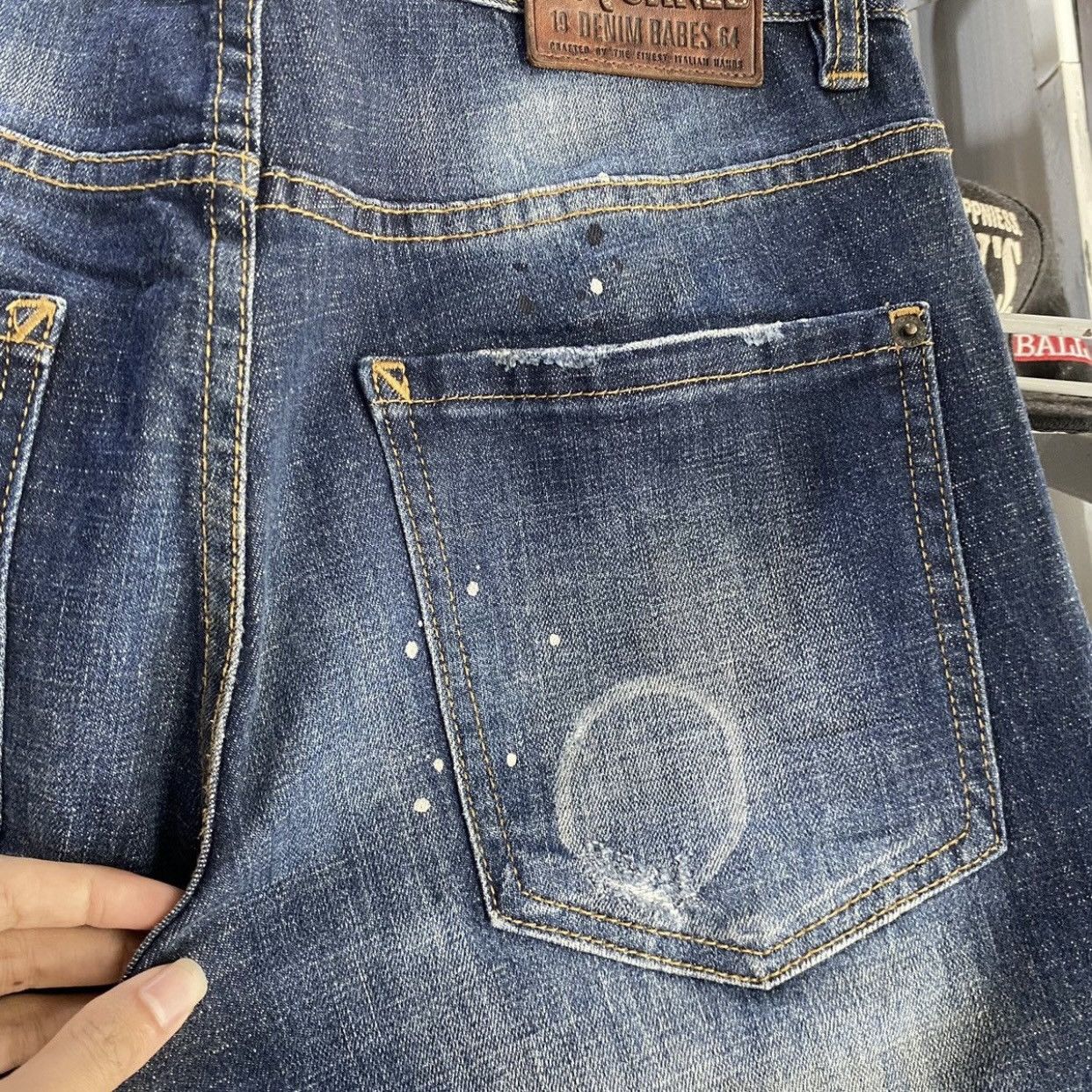 Dsquared2 Dsquared2 Paint Splatter Distressed Denim Babes Jeans Blue Size US 30 / EU 46 - 8 Thumbnail