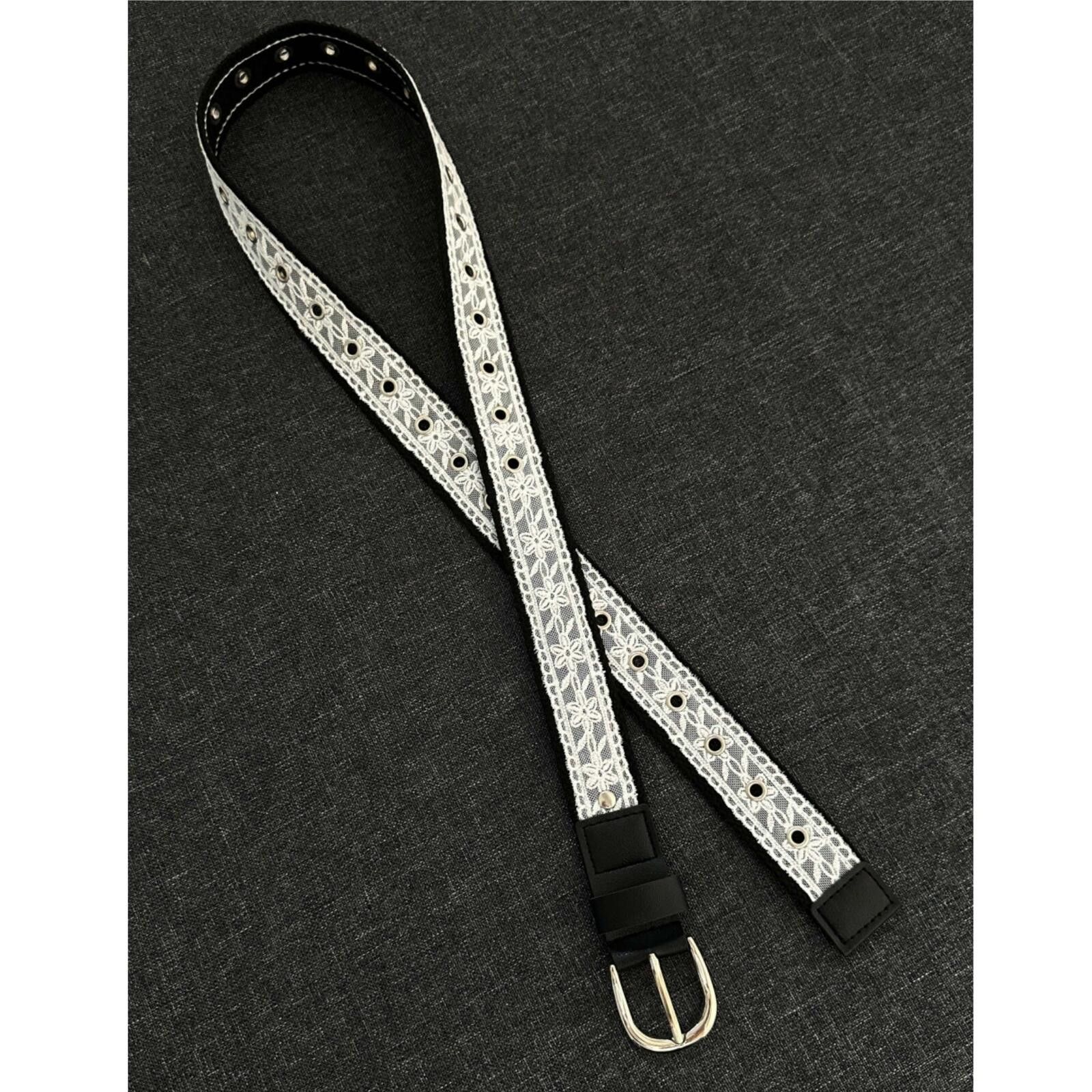 Other Black Lace Cut-Out Belt | Dark Street 102cm Size ONE SIZE - 1 Thumbnail