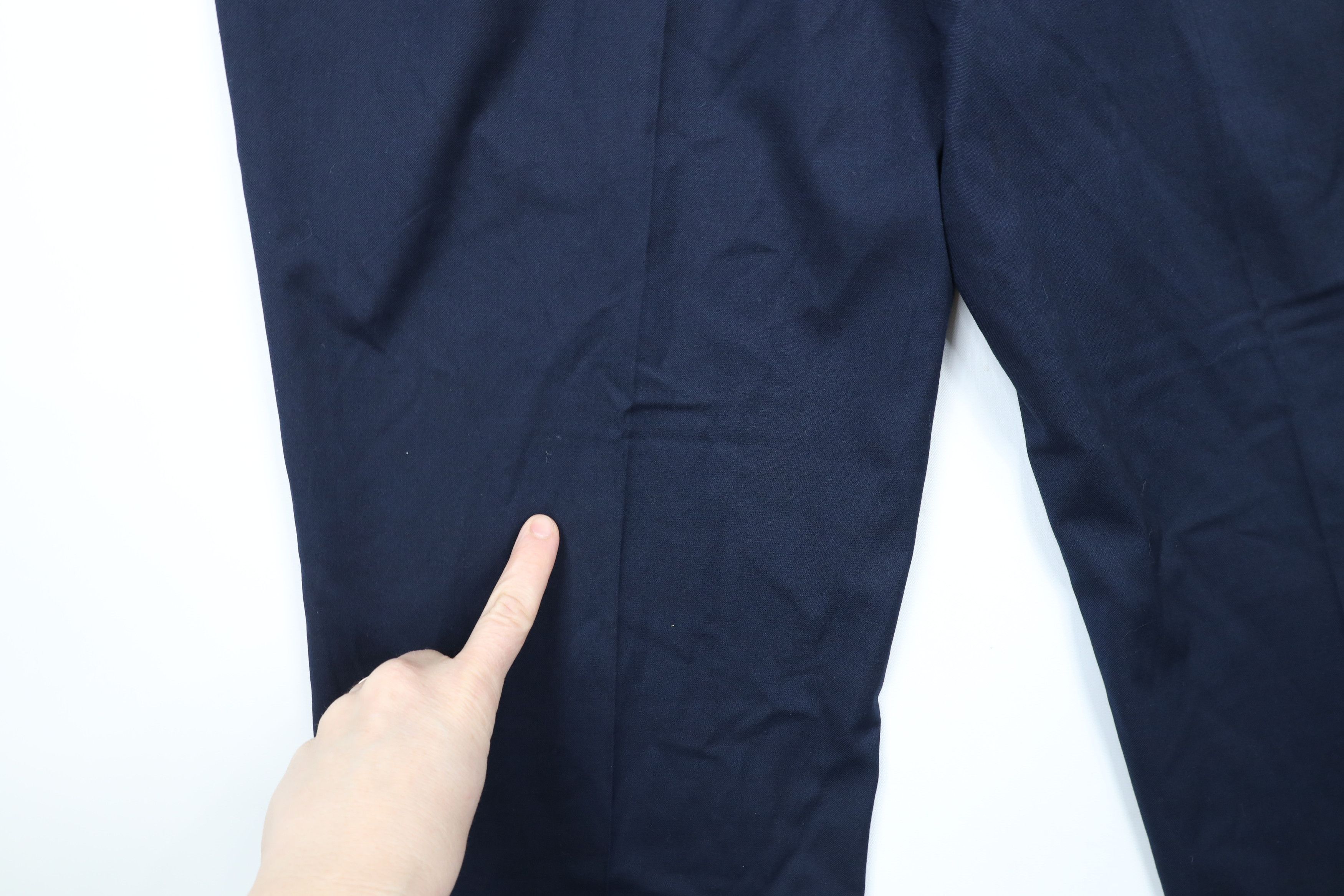 Ralph Lauren × Vintage Vintage Ralph Lauren Stretch Flat Front Chino Pants Blue Size US 36 / EU 52 - 12 Thumbnail