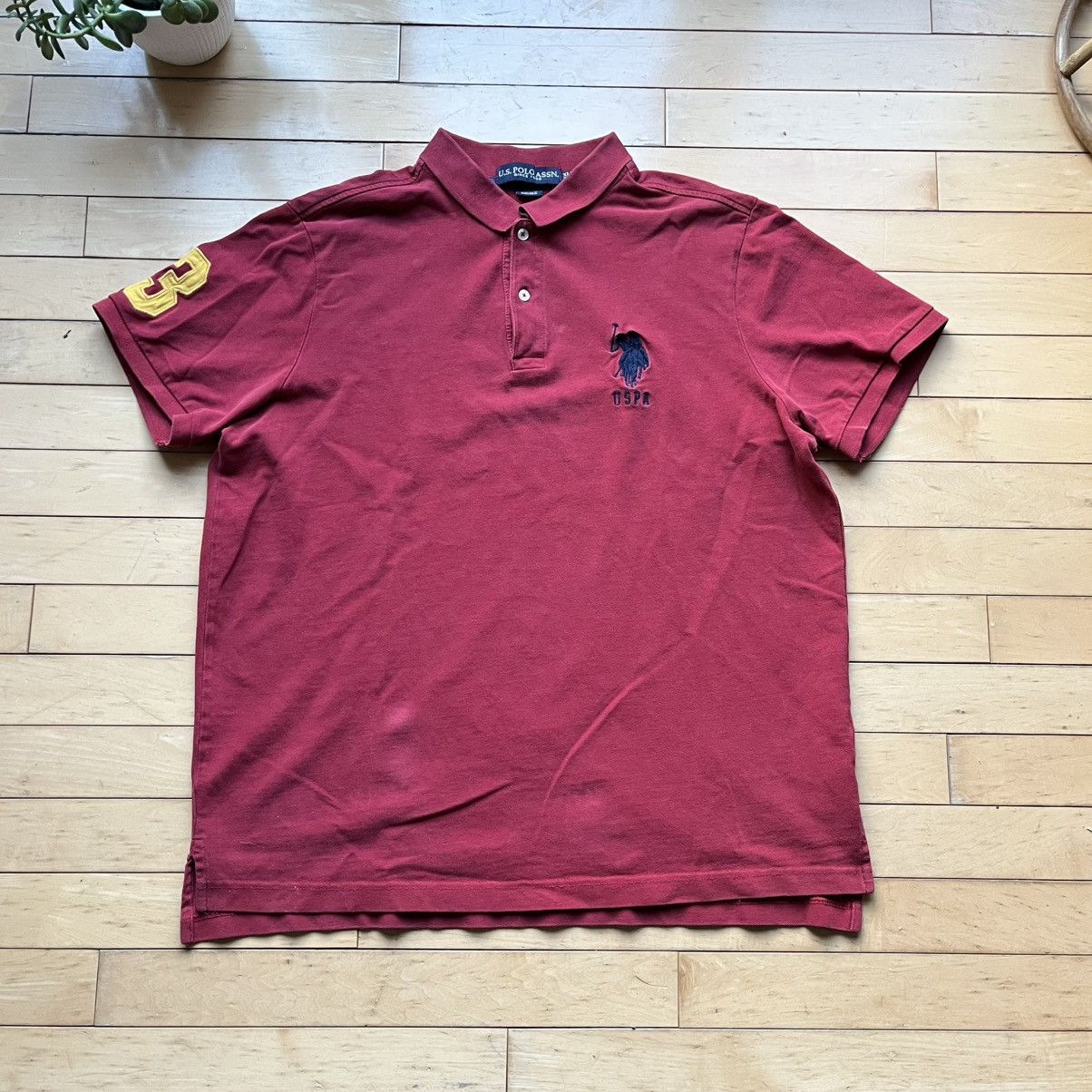 Polo Ralph Lauren × Vintage Red Vintage Polo Ralph Lauren polo # 3 Size US XL / EU 56 / 4 - 1 Thumbnail