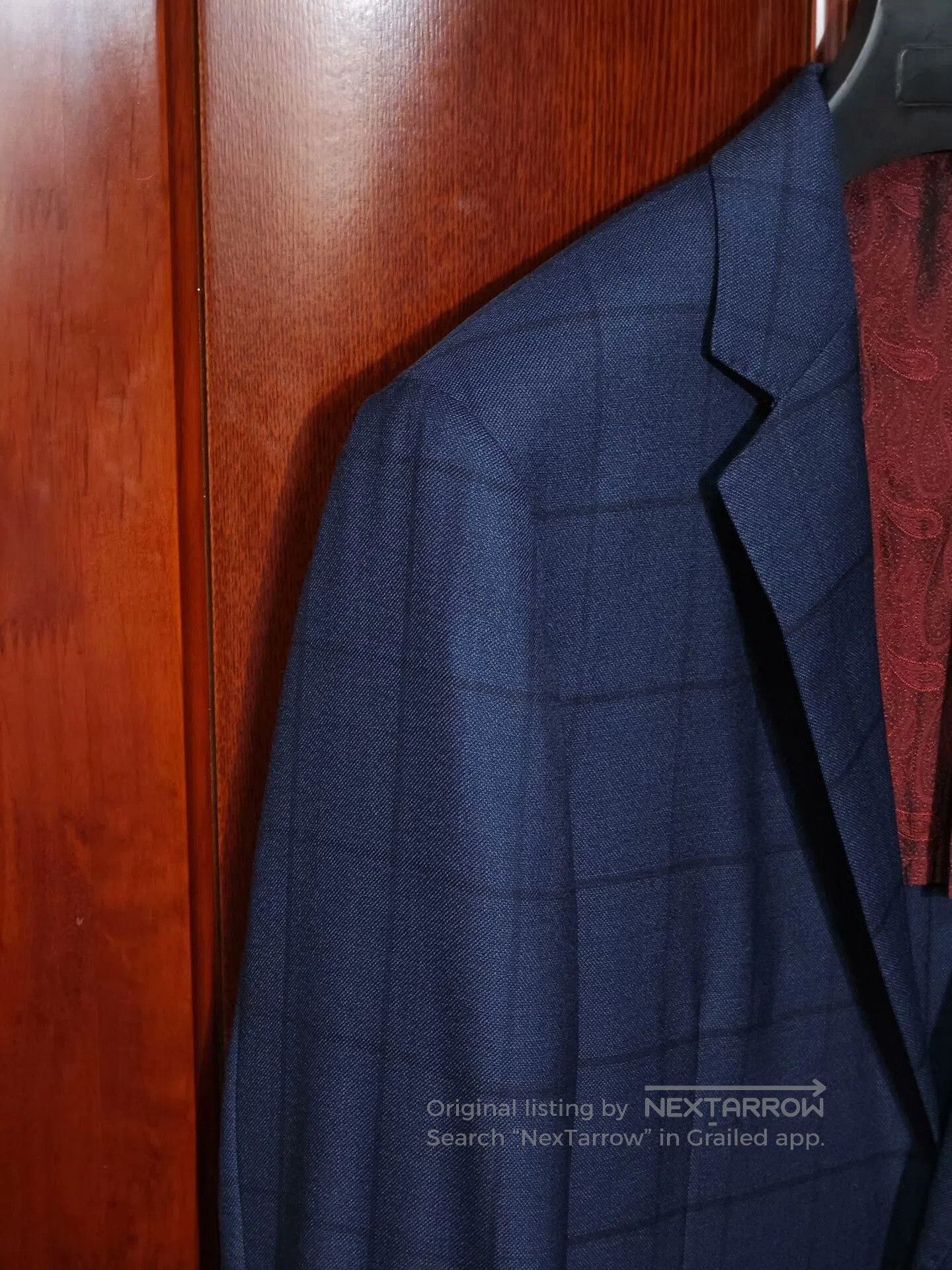 Japanese Brand Italian Blue Wool Suit Jacket. Size US S / EU 44-46 / 1 - 3 Thumbnail