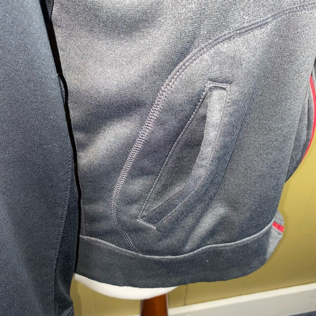 Russell Athletic Russell men M fu zip hooded jacket w/front pockets grey blac Size US M / EU 48-50 / 2 - 3 Thumbnail