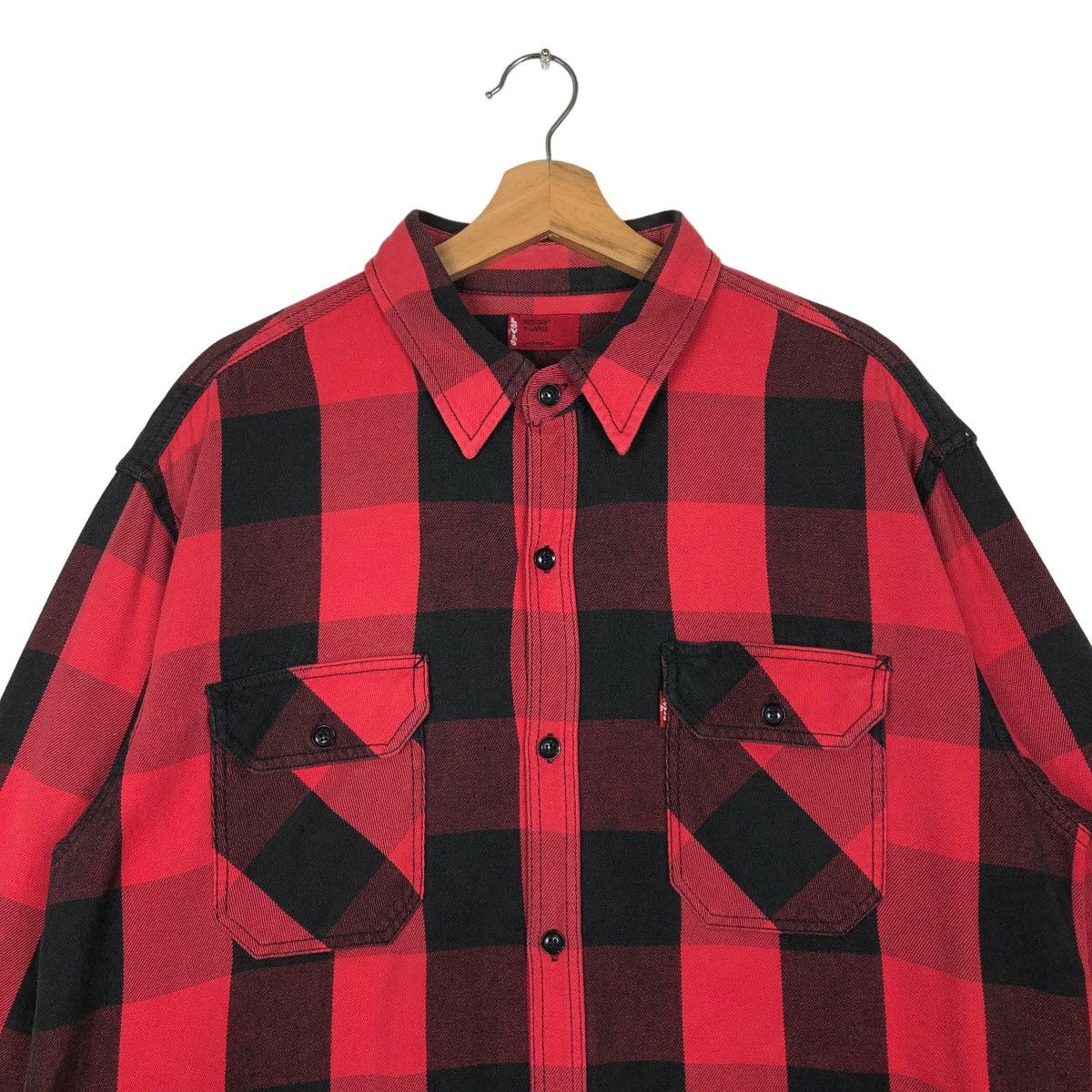 Levi's 🔥Vintage Levi’s Flannel Jacket Tartan Design Punk Style Size US XL / EU 56 / 4 - 2 Thumbnail