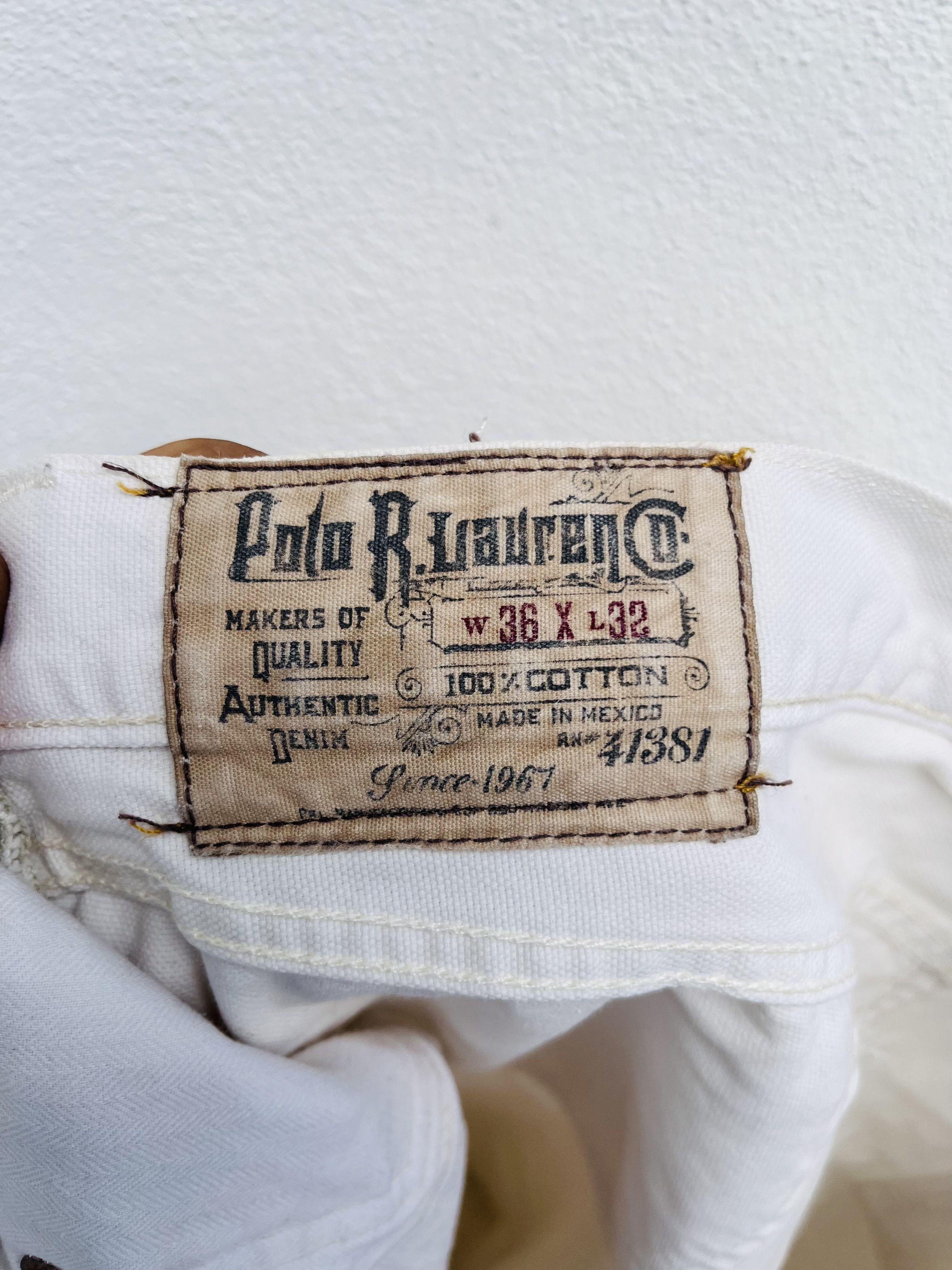 Japanese Brand × Polo Ralph Lauren × Vintage Vintage Polo Ralph Lauren White Colour Size US 37 - 11 Thumbnail