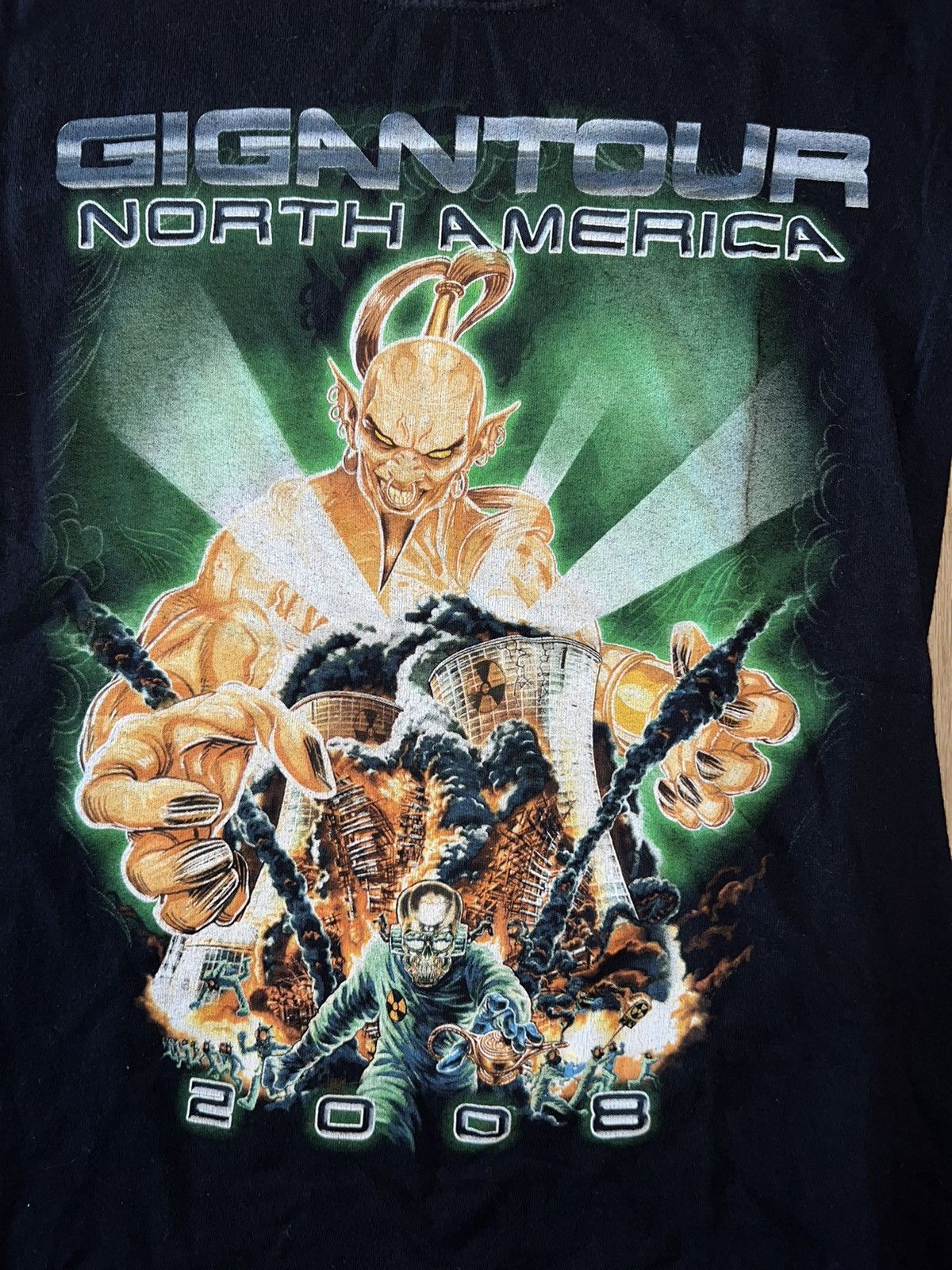 Band Tees × Megadeth × Vintage GIGANTOUR NA 2008. Megadeath tour graphic tee. Size US S / EU 44-46 / 1 - 2 Thumbnail