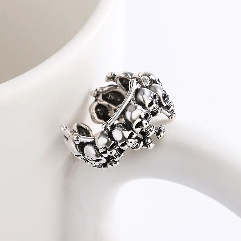 Jewelry Personality Skull Ring Size ONE SIZE - 5 Thumbnail