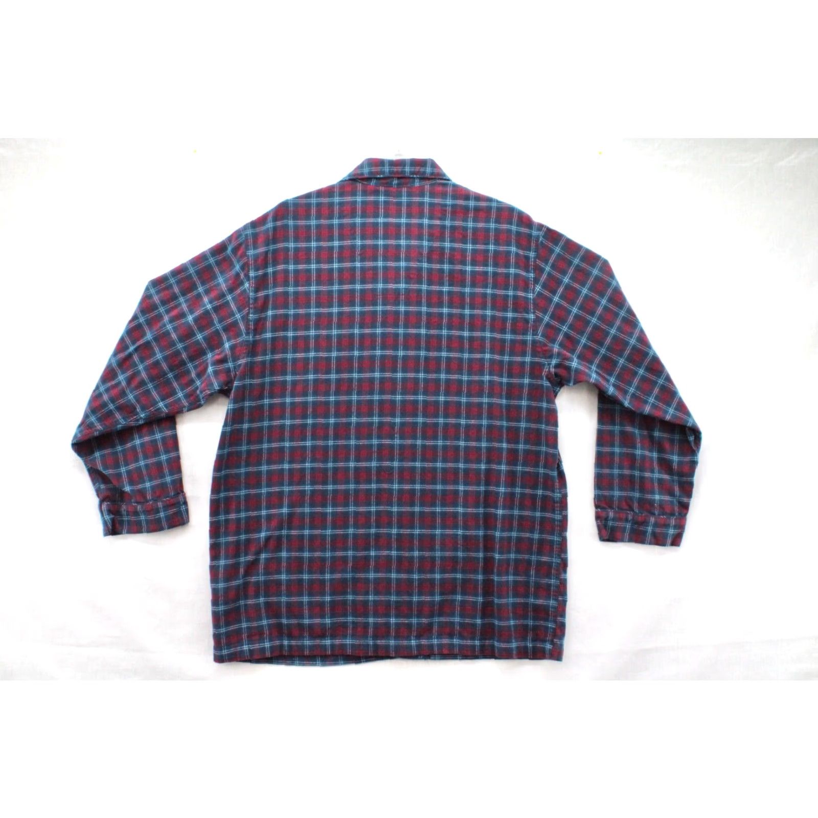 Brooks Brothers Brooks Brothers Pajama Shirt Men’s Large Blue & Red Plaid Cotton Flannel Cozy Shirt Size US L / EU 52-54 / 3 - 5 Thumbnail