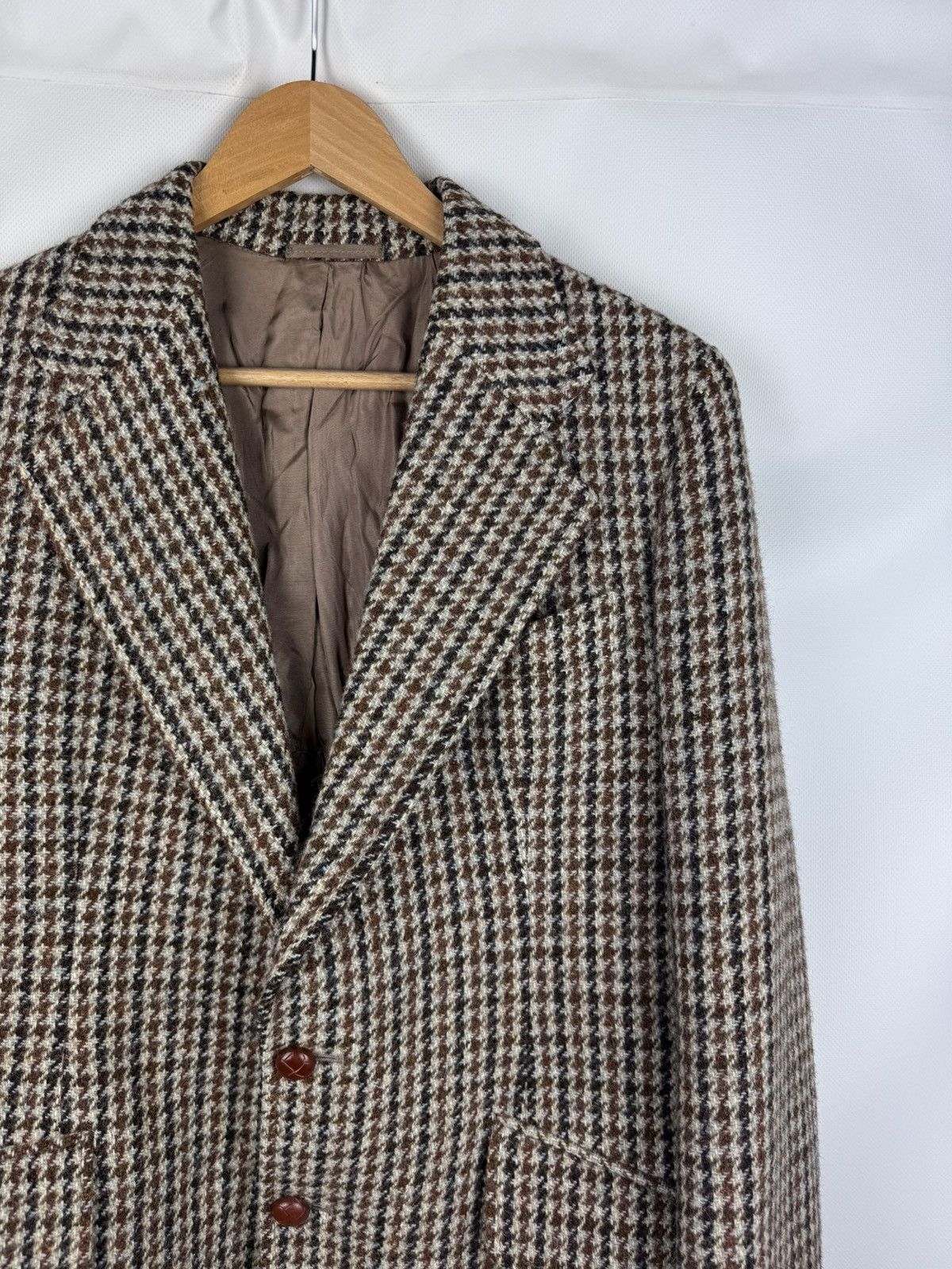 Harris Tweed Harris Tweed Vintage Herringbone Blazer Jacket Sportcoat Size 40R - 5 Thumbnail