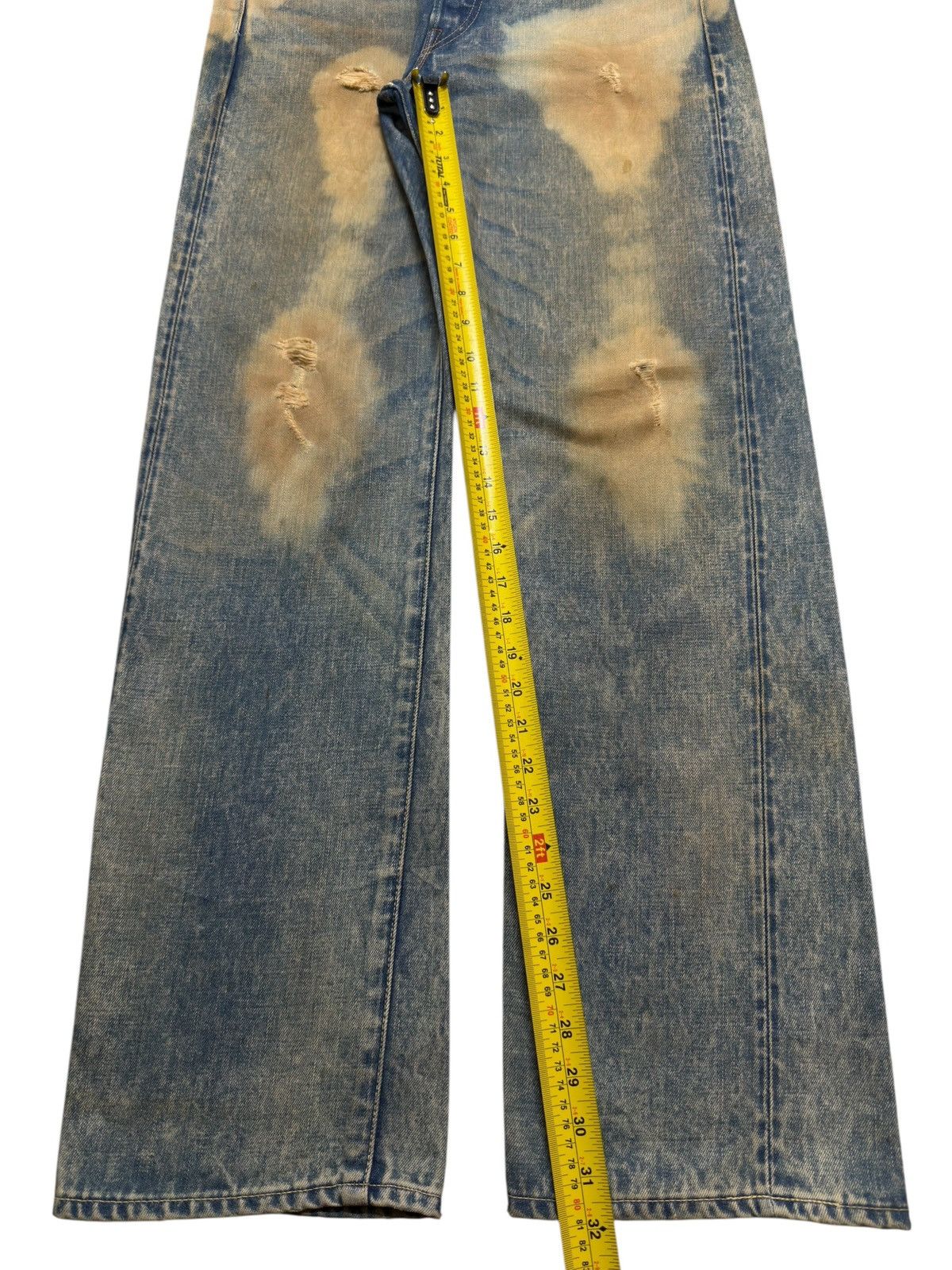 Levi's Vintage 90s Levis 501xx Selvedge Big E Acid Wash Straight Size US 33 - 14 Thumbnail