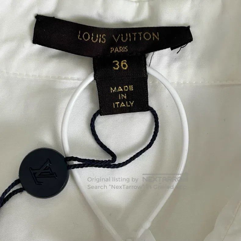 Louis Vuitton Louis Vuitton White embossed shirt Size XS / US 0-2 / IT 36-38 - 3 Thumbnail