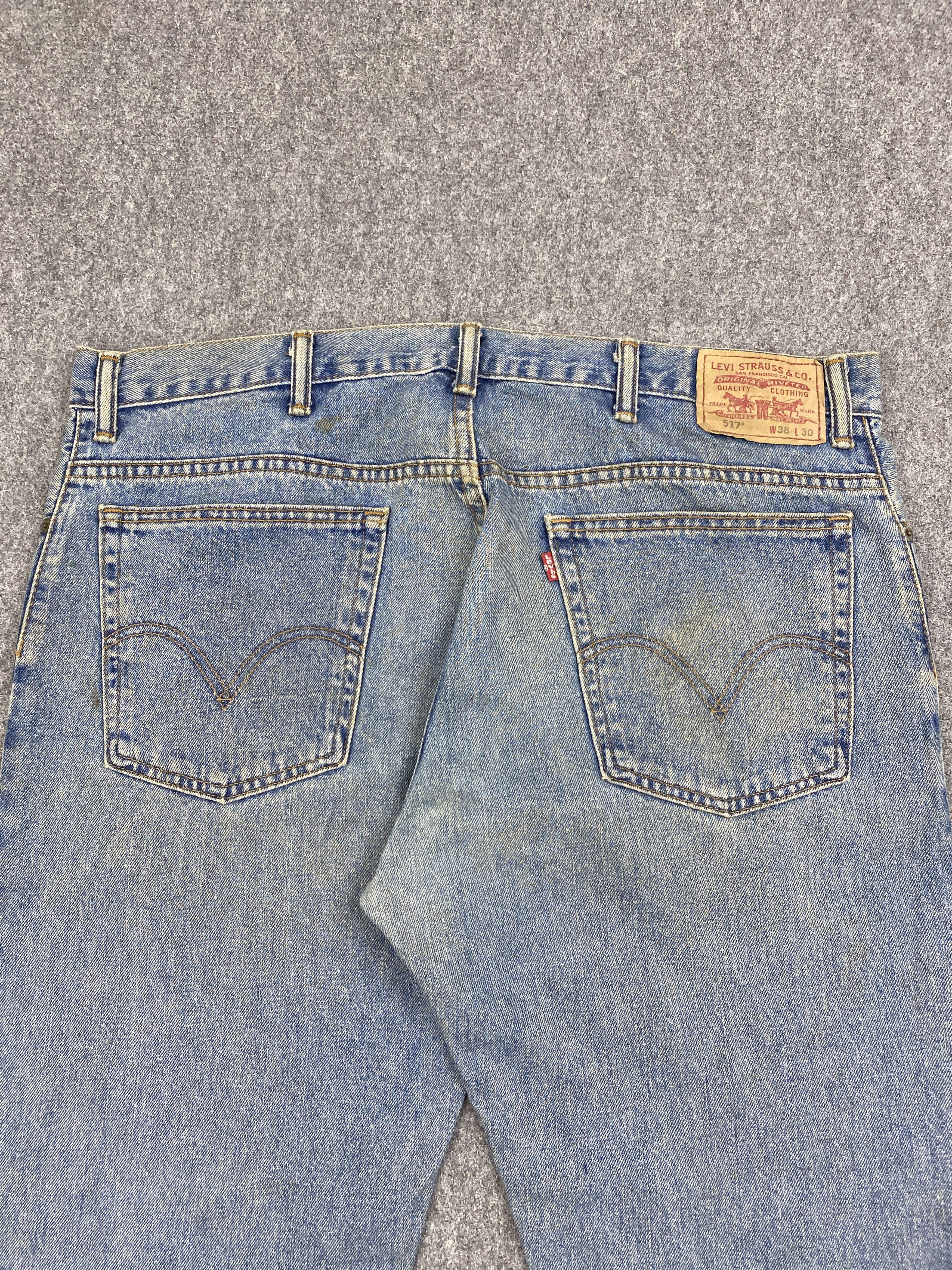 Levi's × Vintage Vintage Levis 517 Rusty Flared Dirty Jeans Size US 42 / EU 58 - 4 Thumbnail