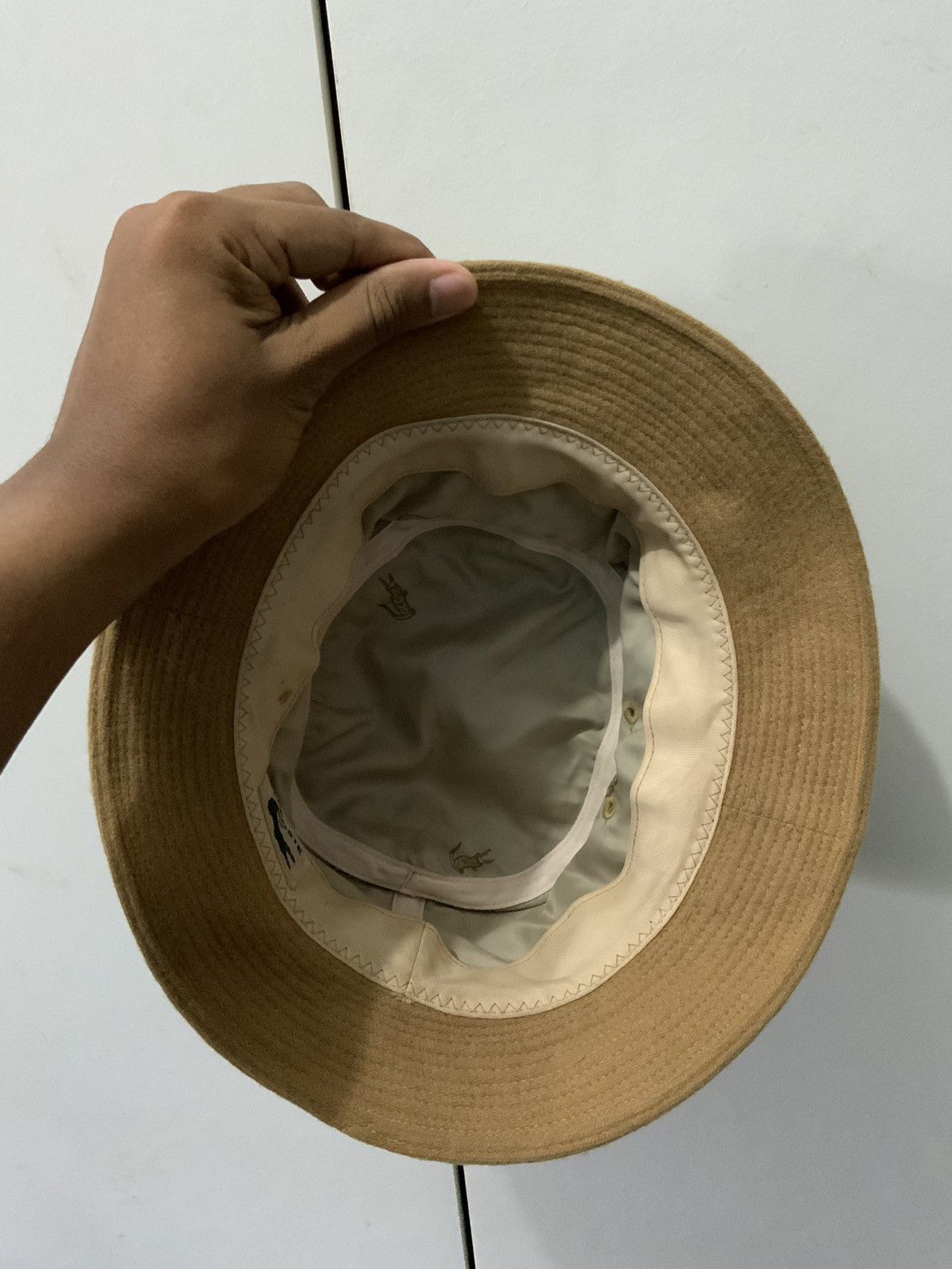 Lacoste Lacoste Brown Bucket Hat Size ONE SIZE - 8 Thumbnail