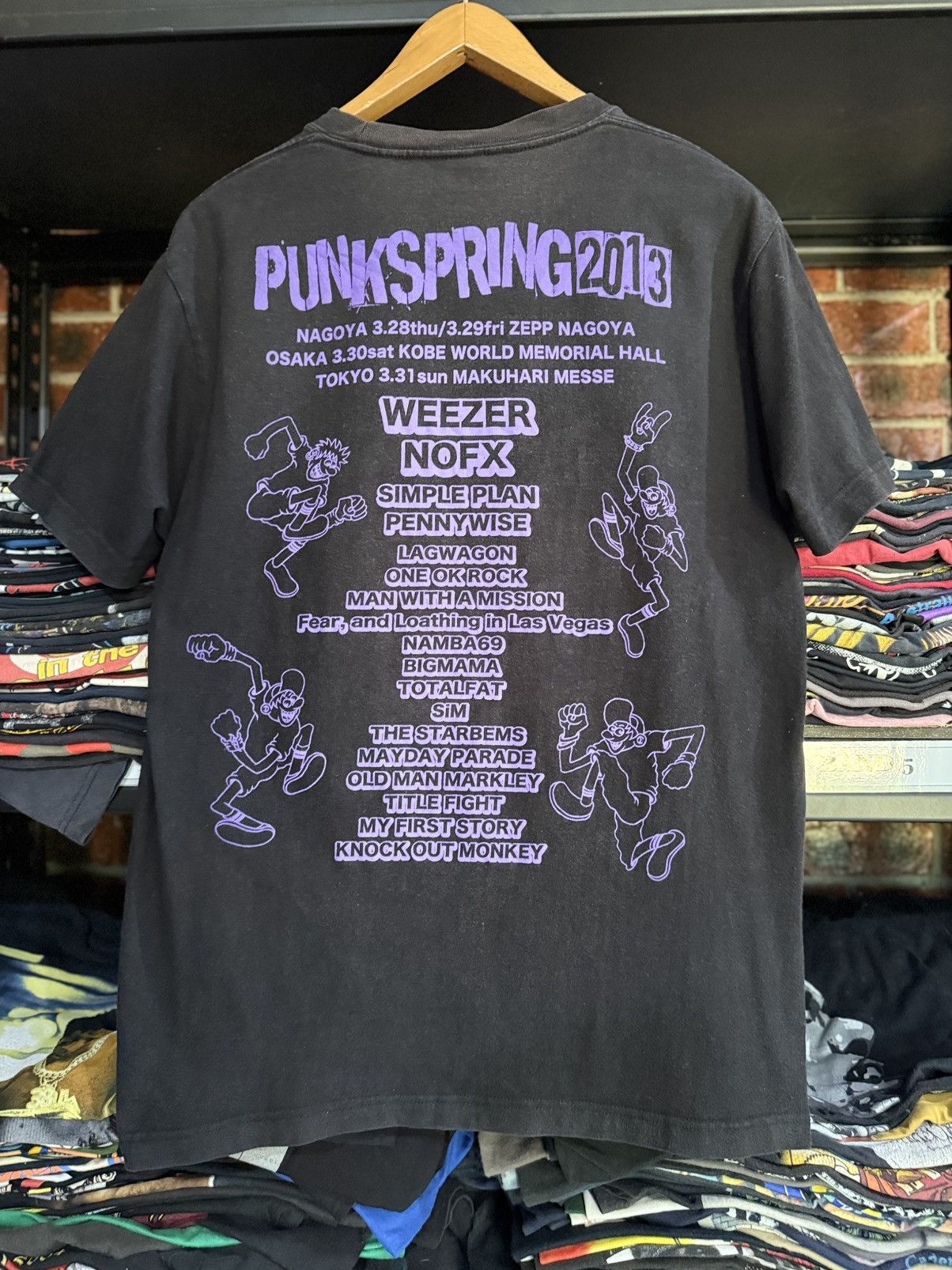 Band Tees × Vintage Vintage Punk Spring Weezer Nofx Simple Plan Faded Tee Size US L / EU 52-54 / 3 - 1 Thumbnail