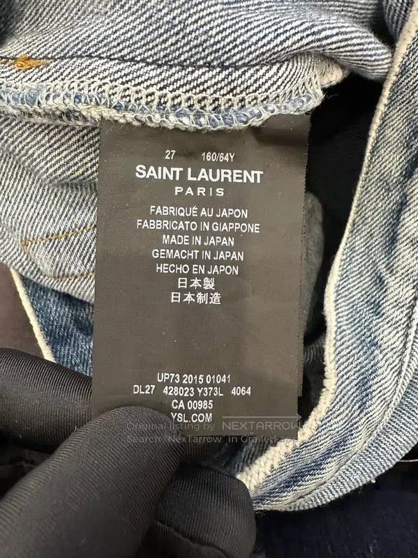 Yves Saint Laurent YSL Blue Denim Women's Jeans Size M . Size 29" - 5 Thumbnail